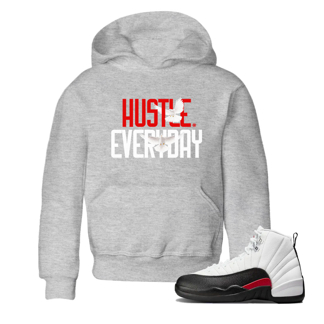Daily Hustle snkmatch Tees Kids - Air Jordan 12 Taxi Flip