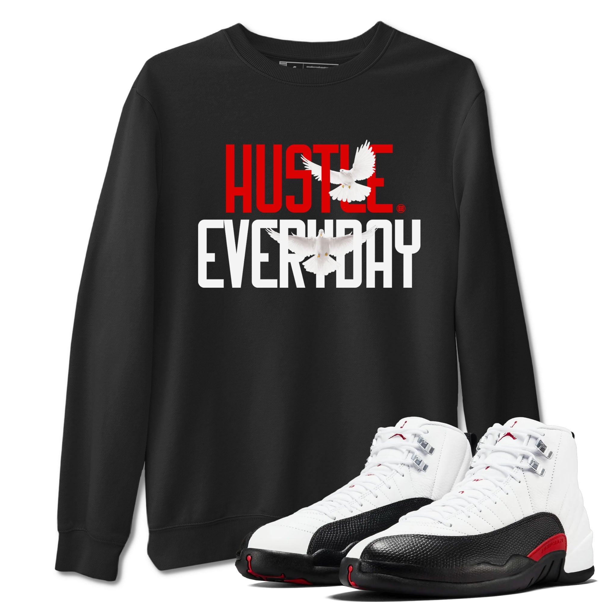 Daily Hustle snkmatch Tees - Air Jordan 12 Taxi Flip
