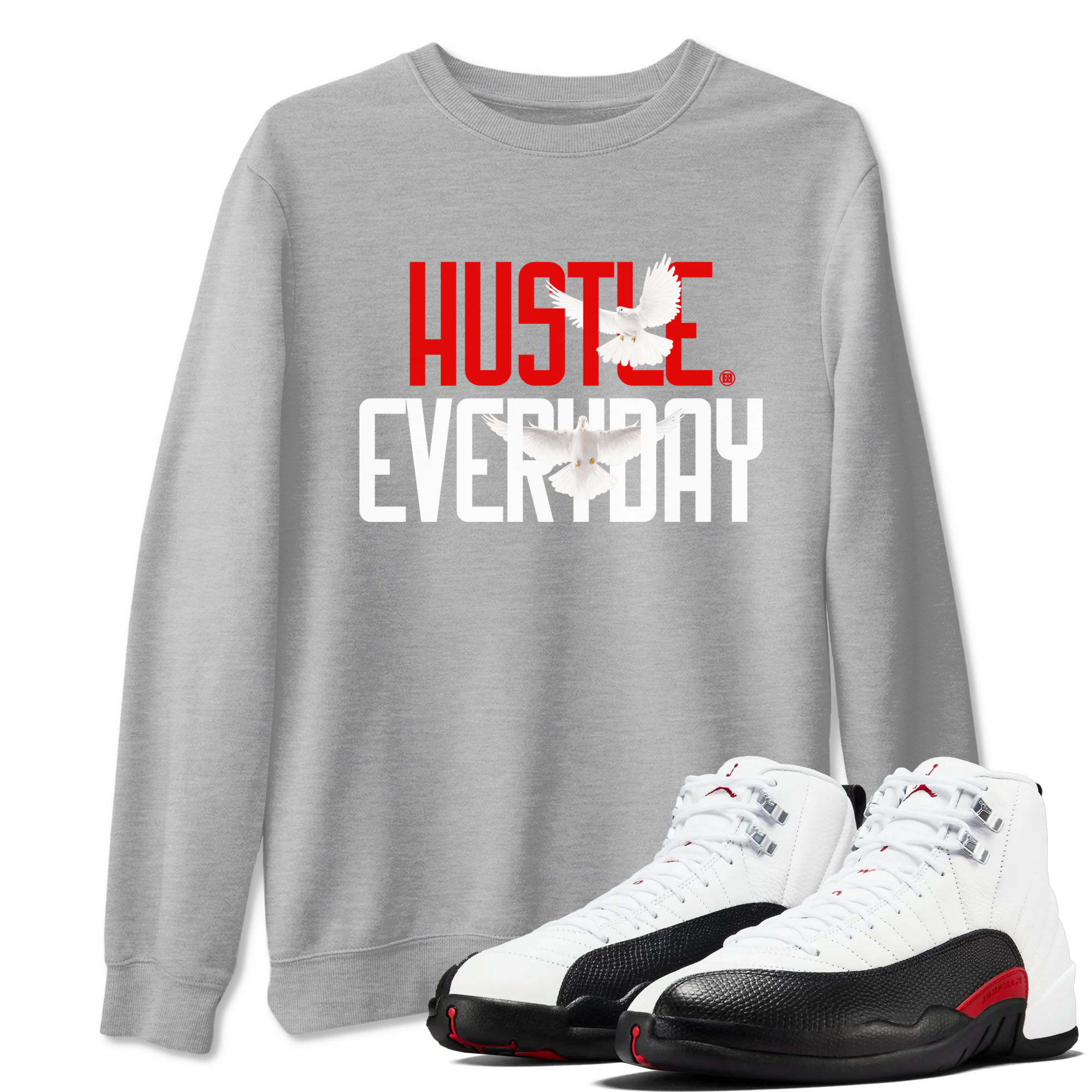 Daily Hustle snkmatch Tees - Air Jordan 12 Taxi Flip