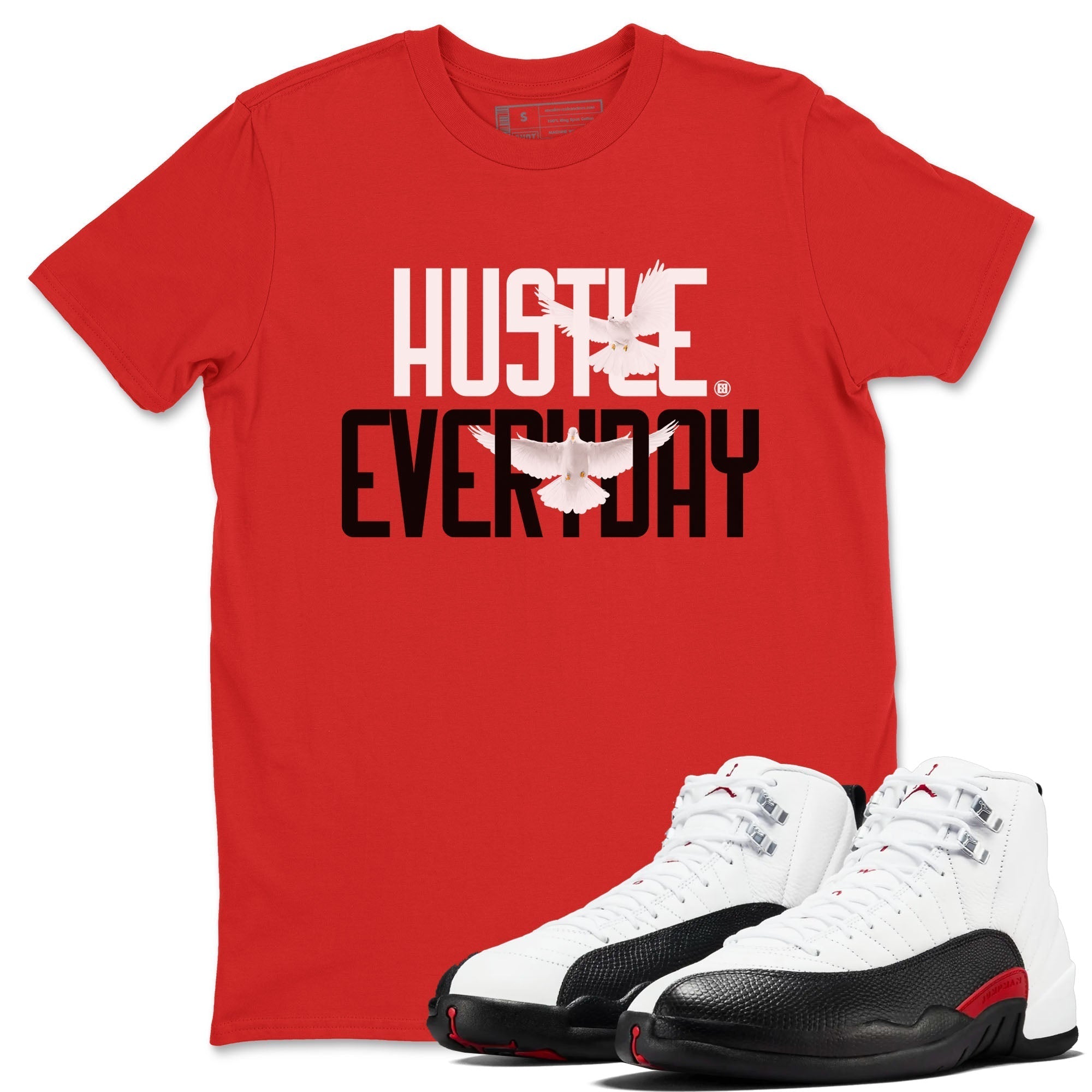 Daily Hustle snkmatch Tees - Air Jordan 12 Taxi Flip