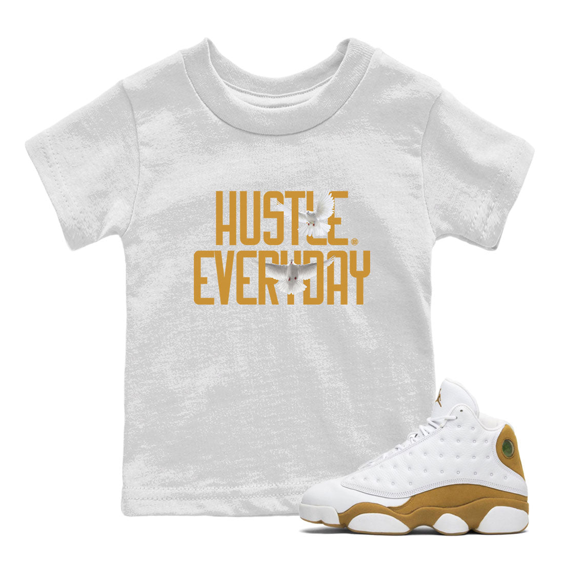 Daily Hustle Kids Tops - Air Jordan 13 Wheat