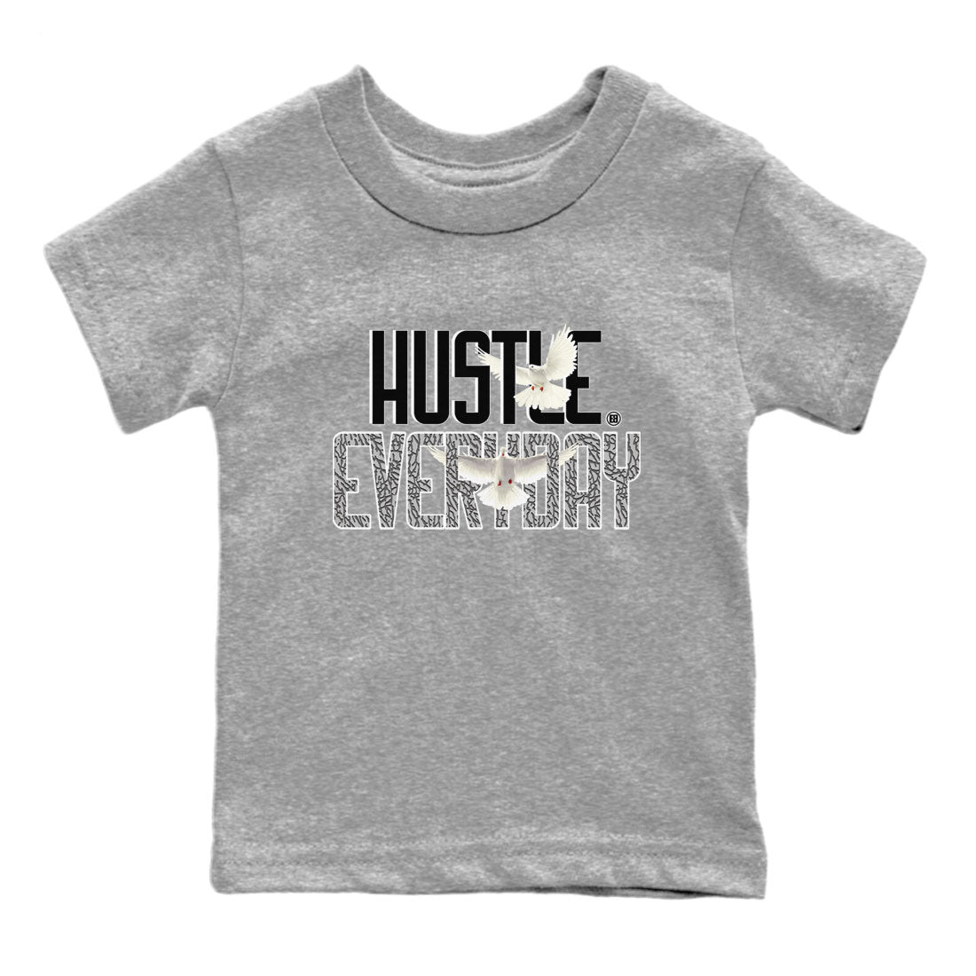 Daily Hustle snkmatch Tee Kids - Air Jordan 3 Off Noir