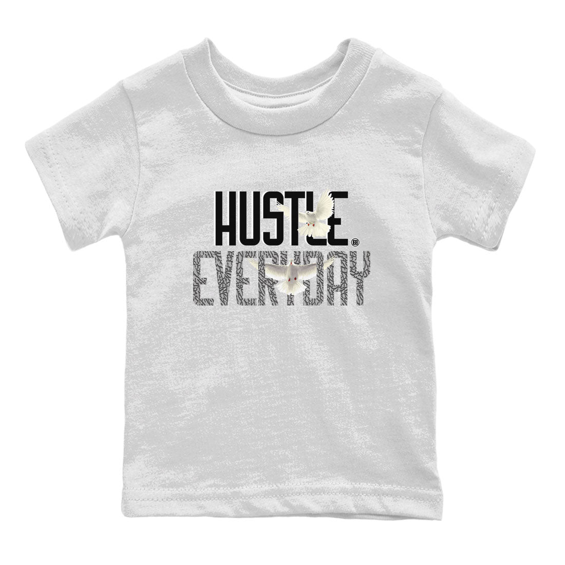 Daily Hustle snkmatch Tee Kids - Air Jordan 3 Off Noir