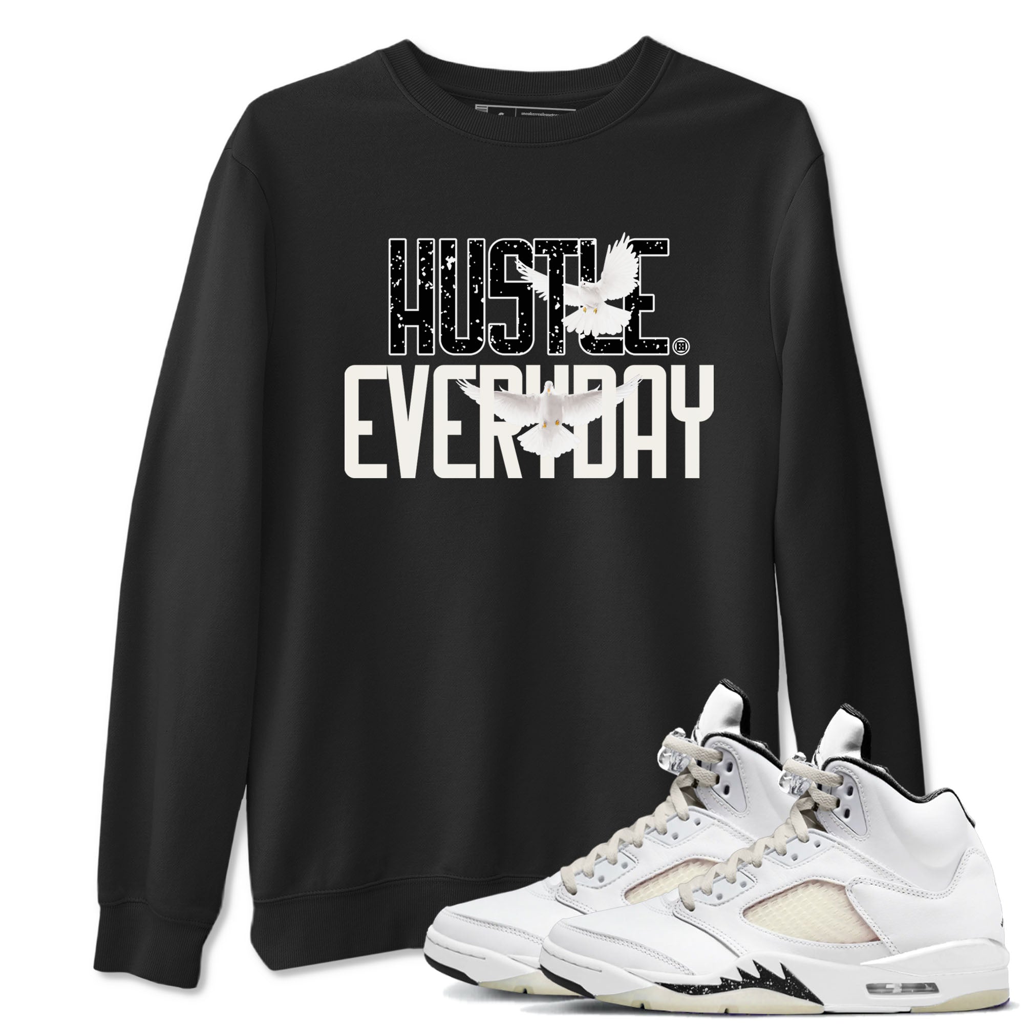 Daily Hustle snkmatch Tees - Air Jordan 5 Sail