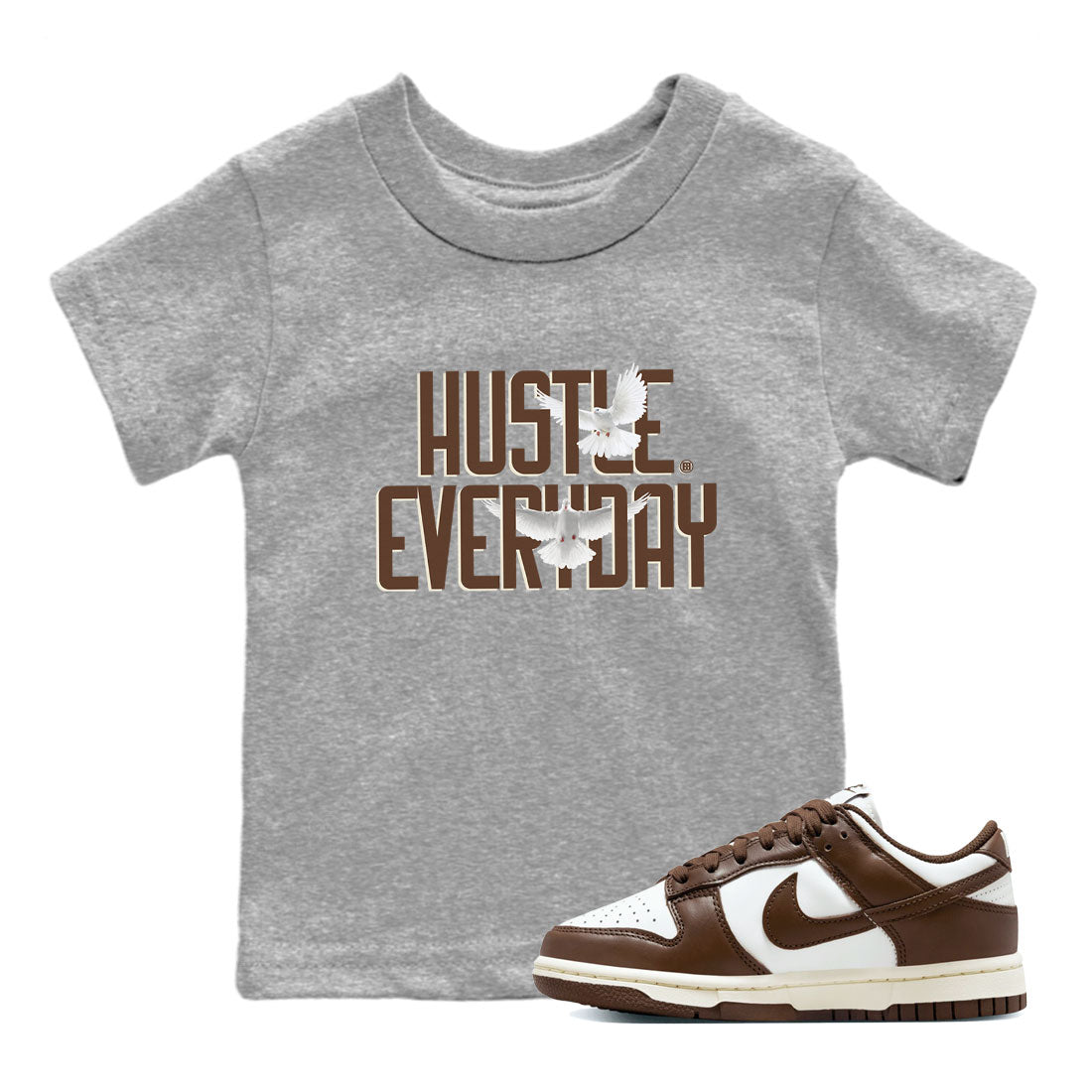 Daily Hustle snkmatch Tee Kids - Dunk Cacao Wow