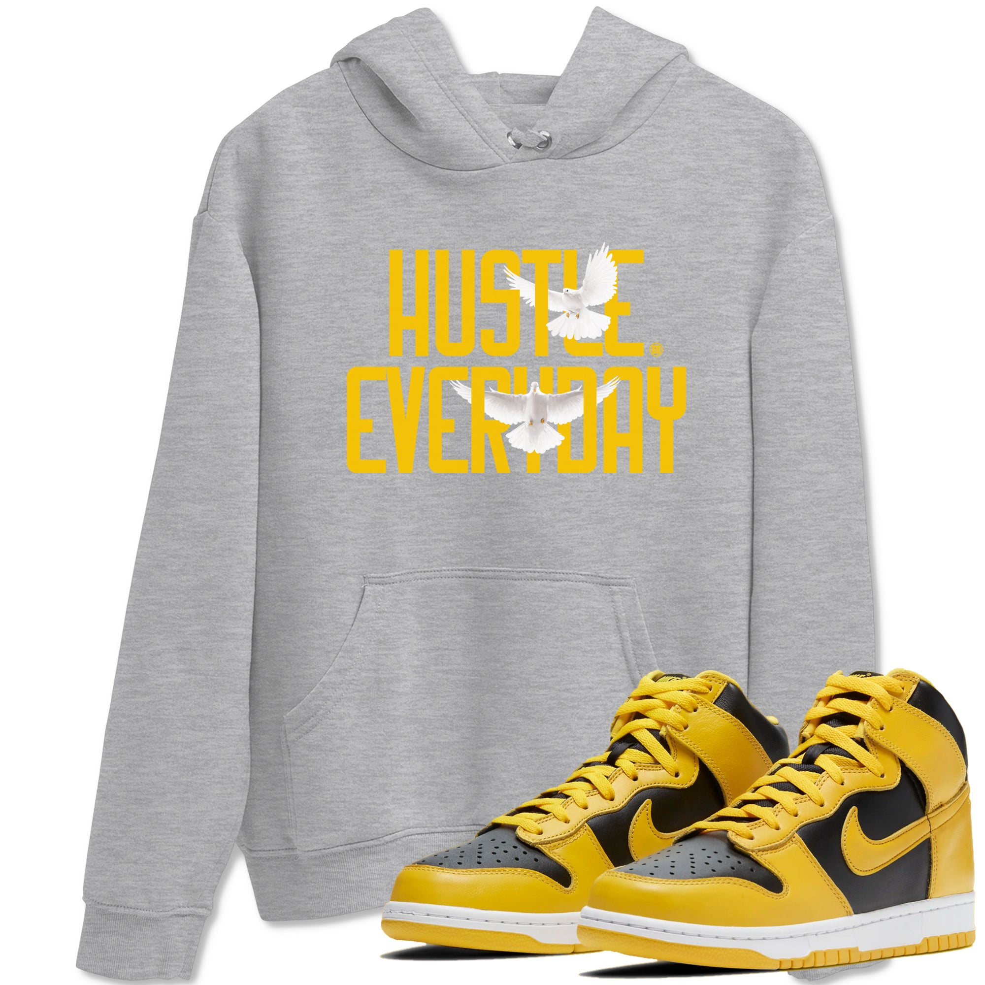 Daily Hustle snkmatch Tees - Dunk High Pollen