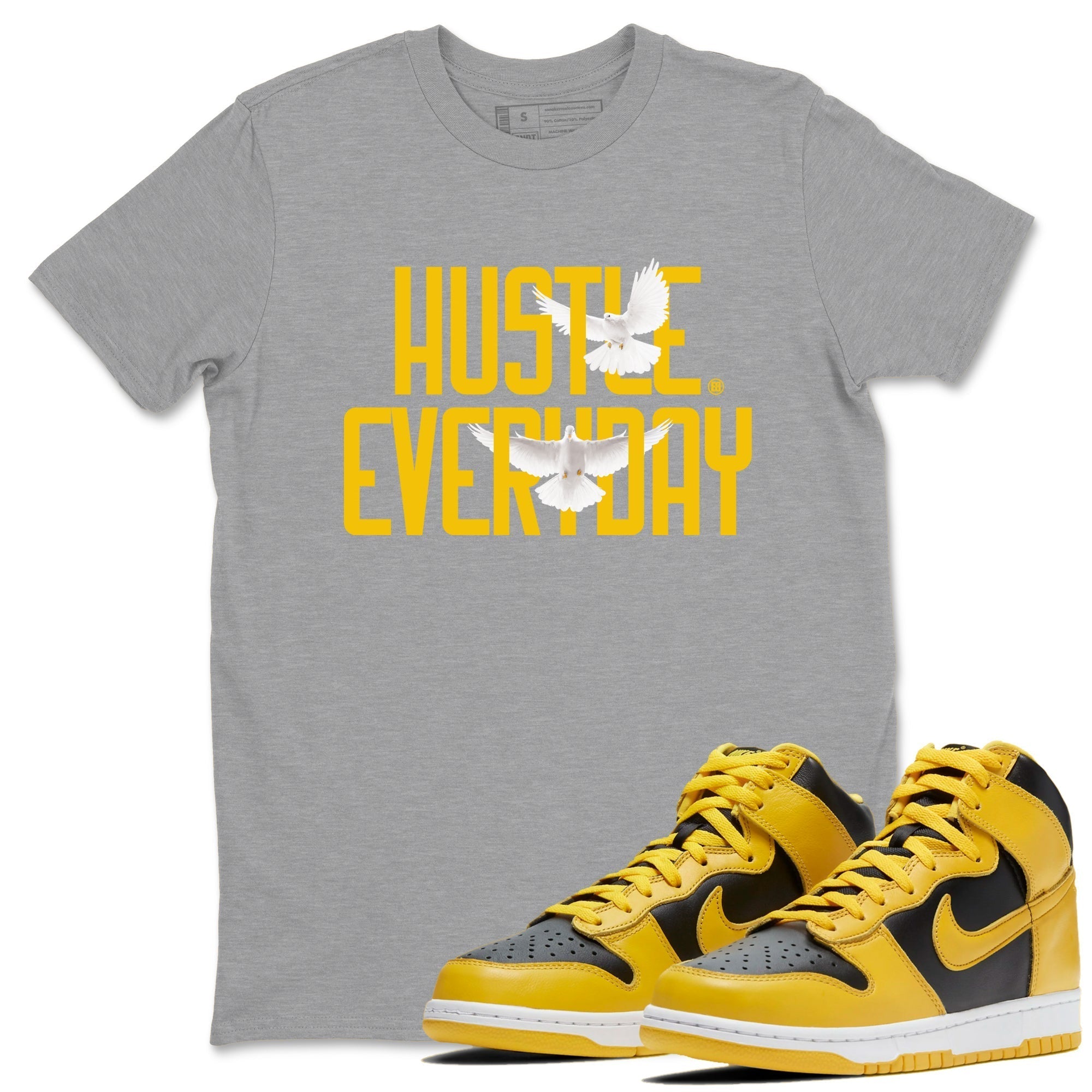 Daily Hustle snkmatch Tees - Dunk High Pollen