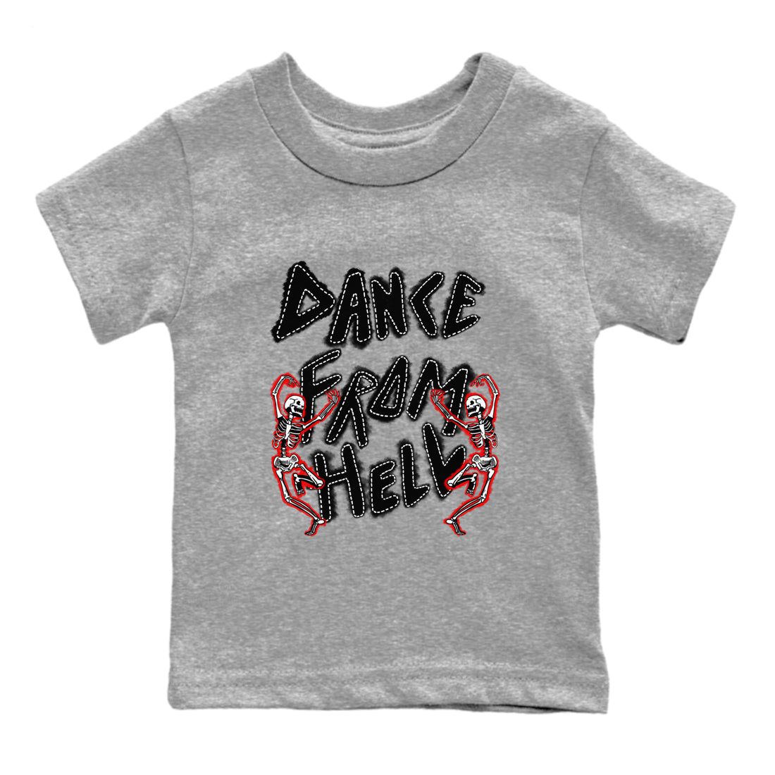 Dance From Hell snkmatch Tees Kids - Air Jordan 1 Black Toe Reimagined