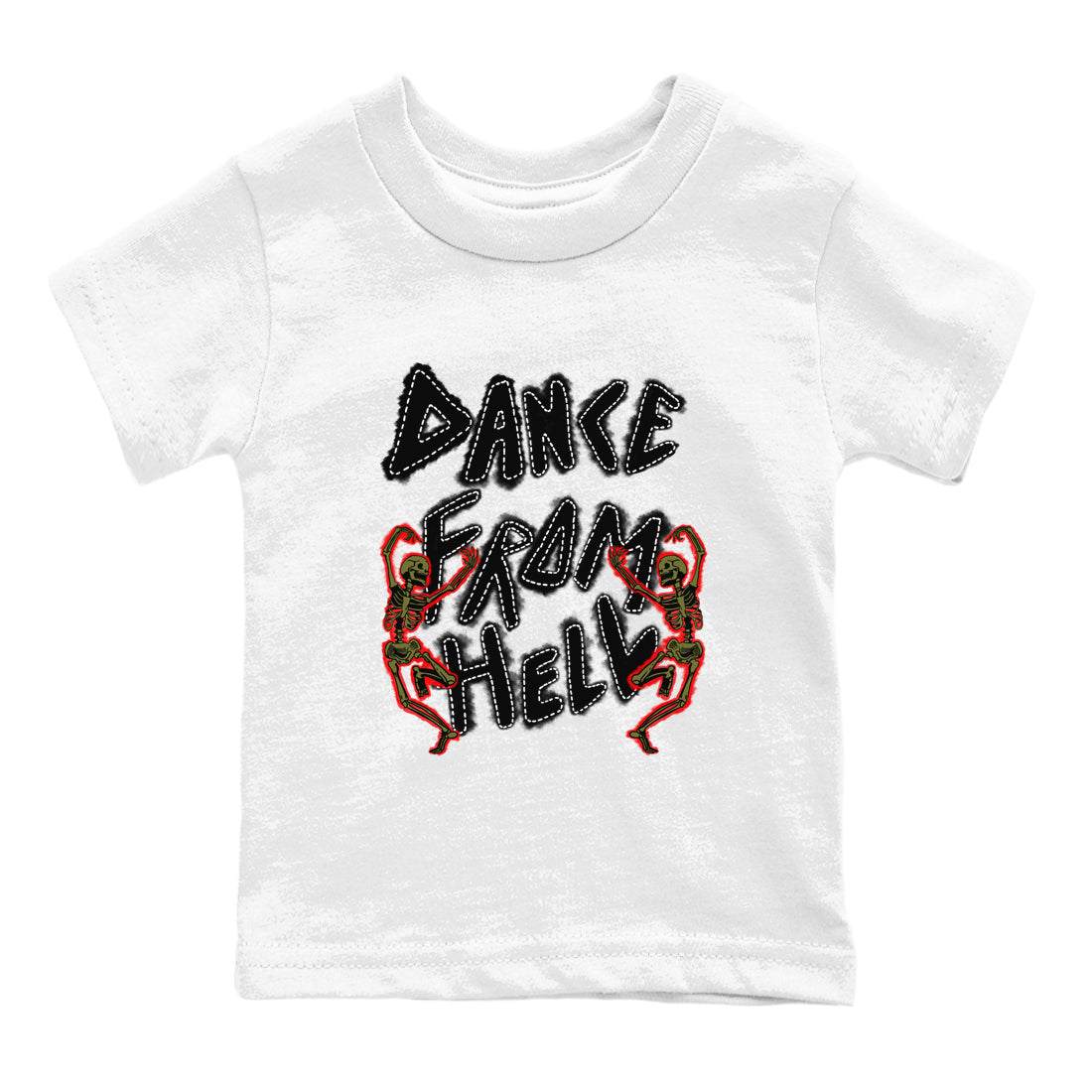 Dance From Hell snkmatch Tees Kids - Air Jordan 1 Travis Scott Medium Olive
