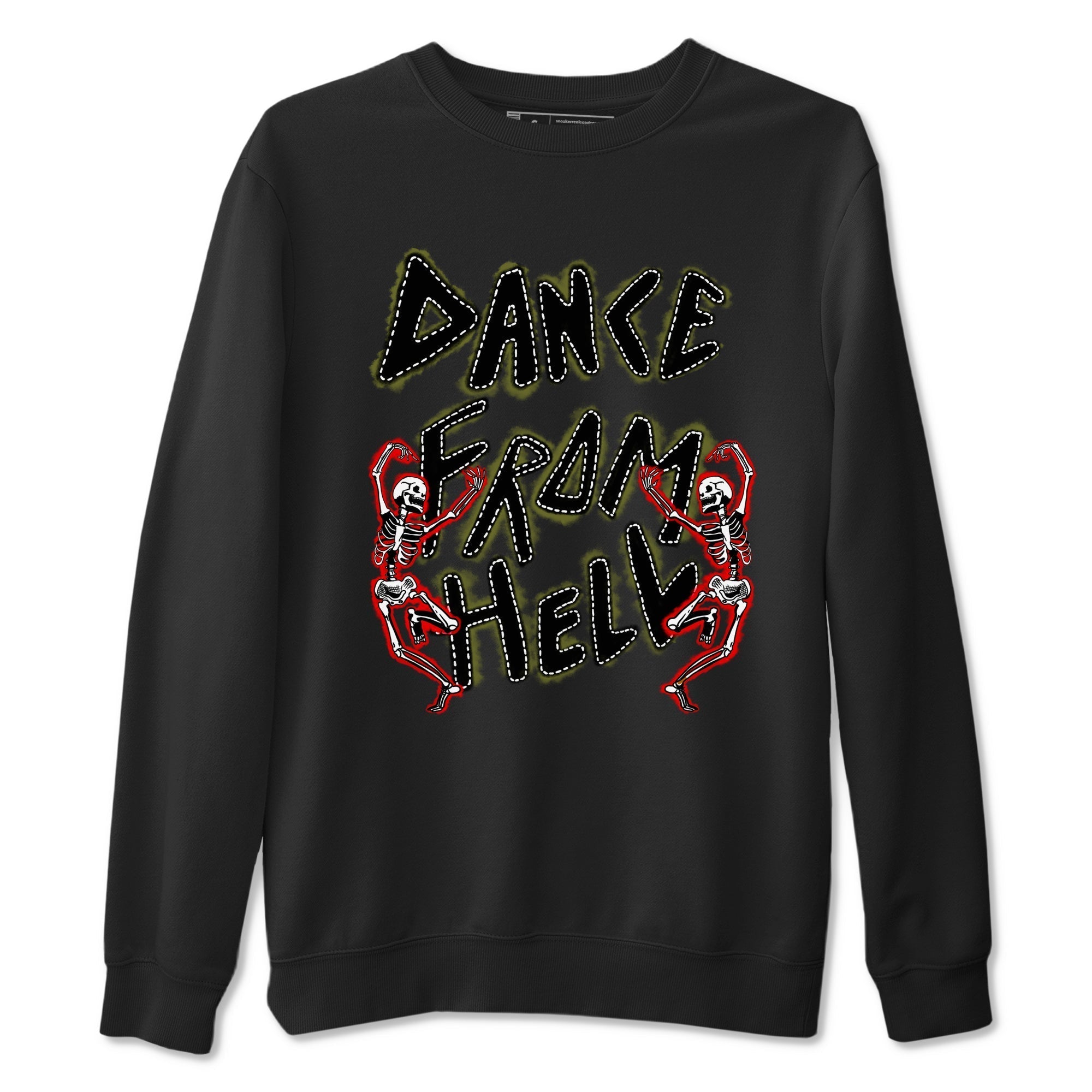 Dance From Hell snkmatch Tees - Air Jordan 1 Travis Scott Medium Olive