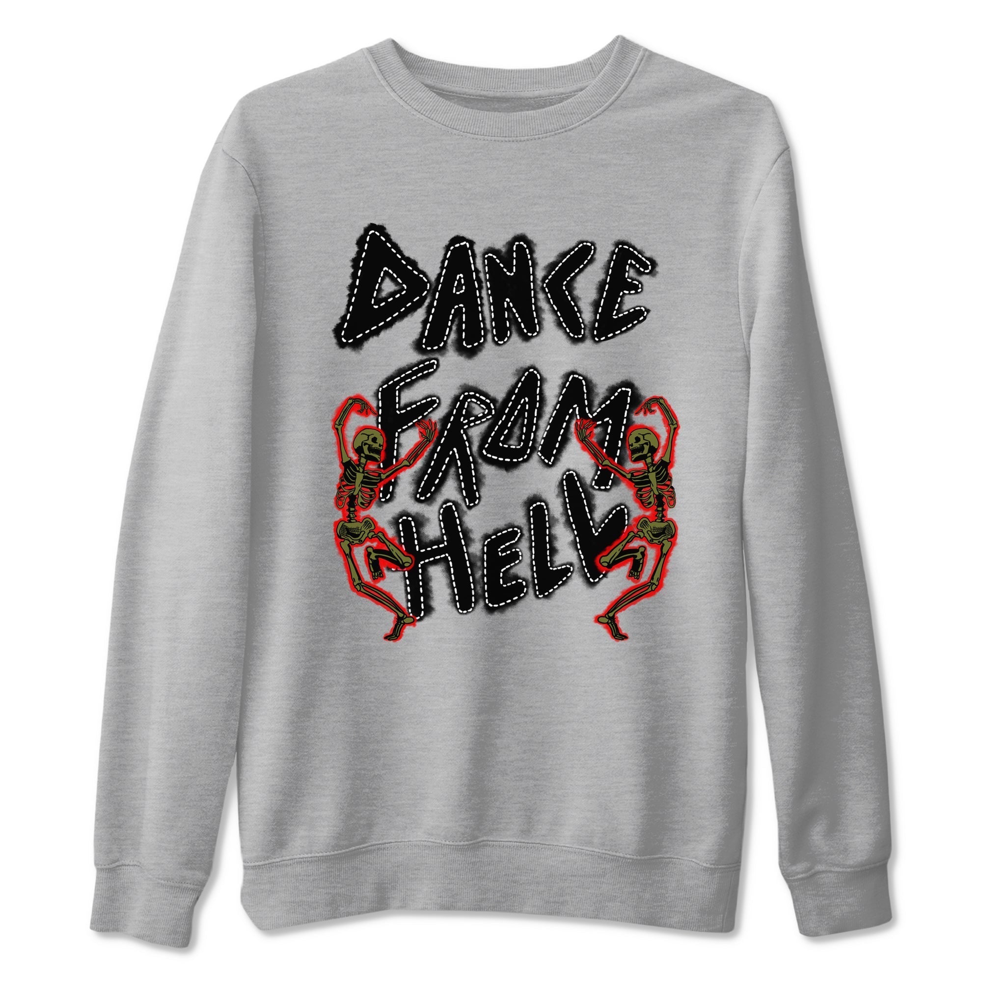 Dance From Hell snkmatch Tees - Air Jordan 1 Travis Scott Medium Olive