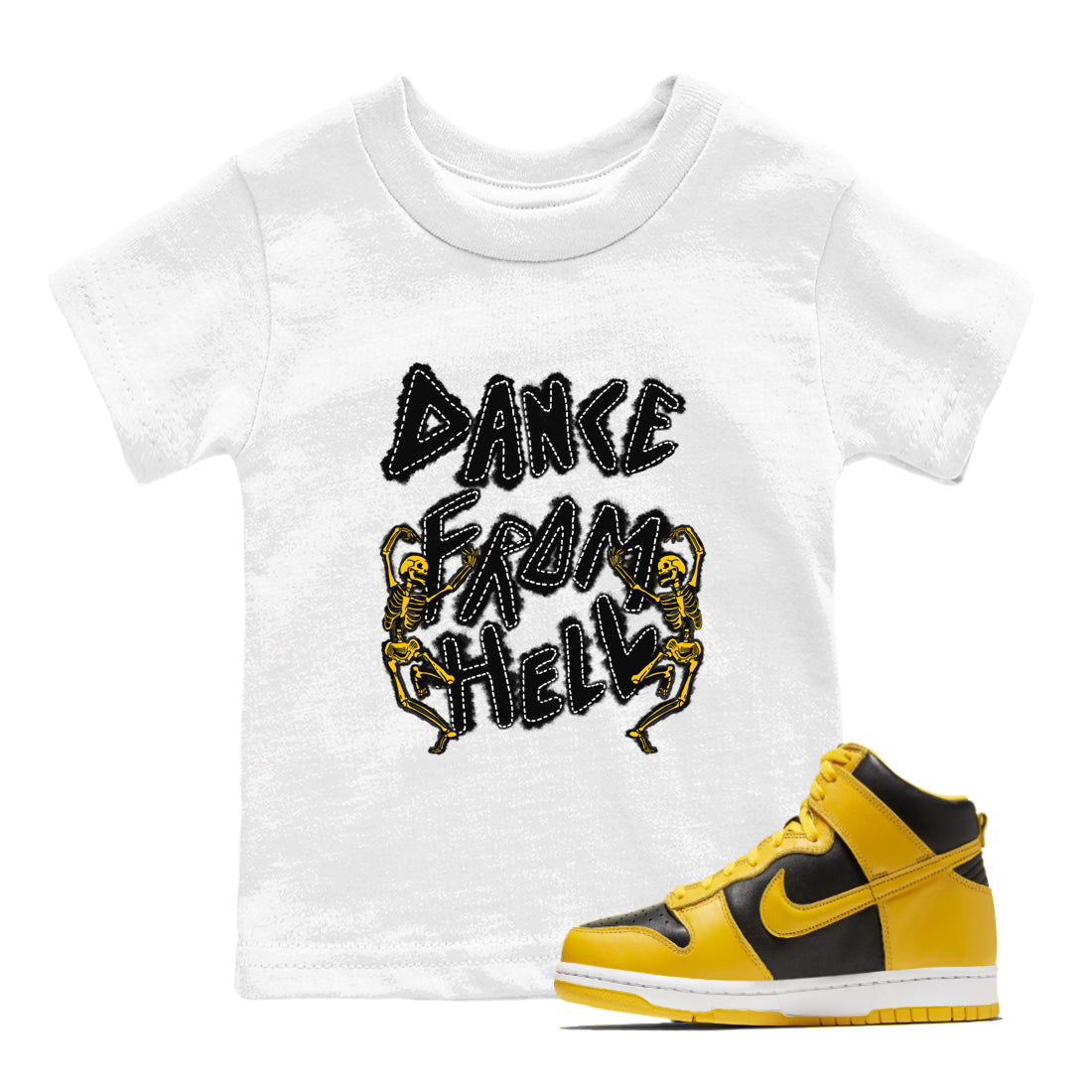 Dance From Hell snkmatch Tees Kids - Dunk High Pollen