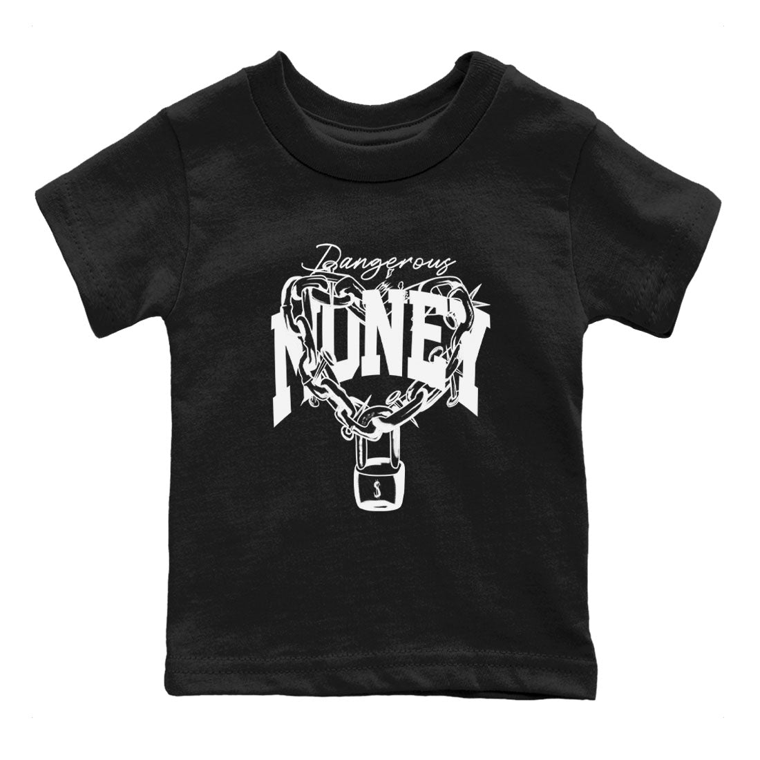 Dangerous Money snkmatch Tees Kids - Air Jordan 1 Black White
