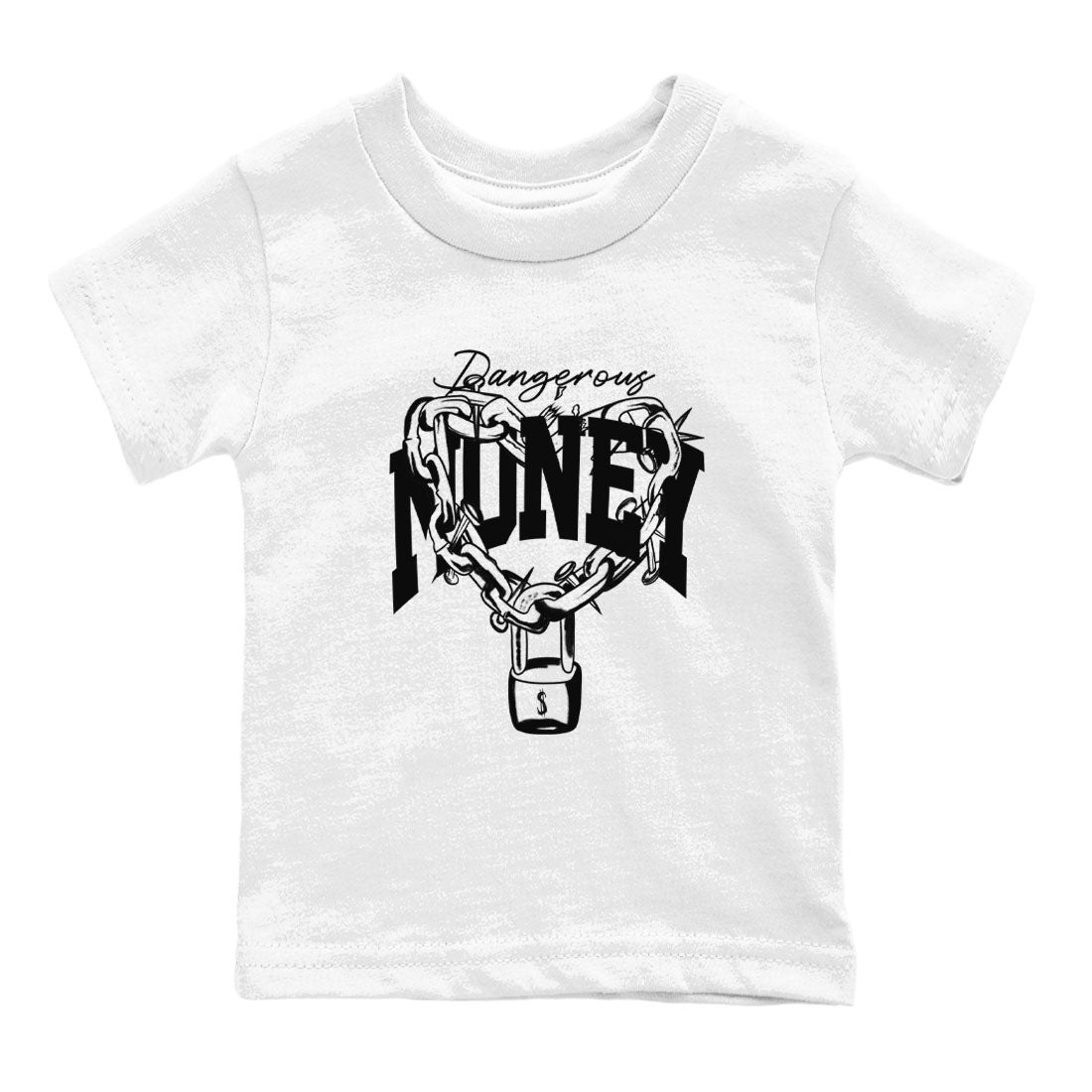 Dangerous Money snkmatch Tees Kids - Air Jordan 1 Black White