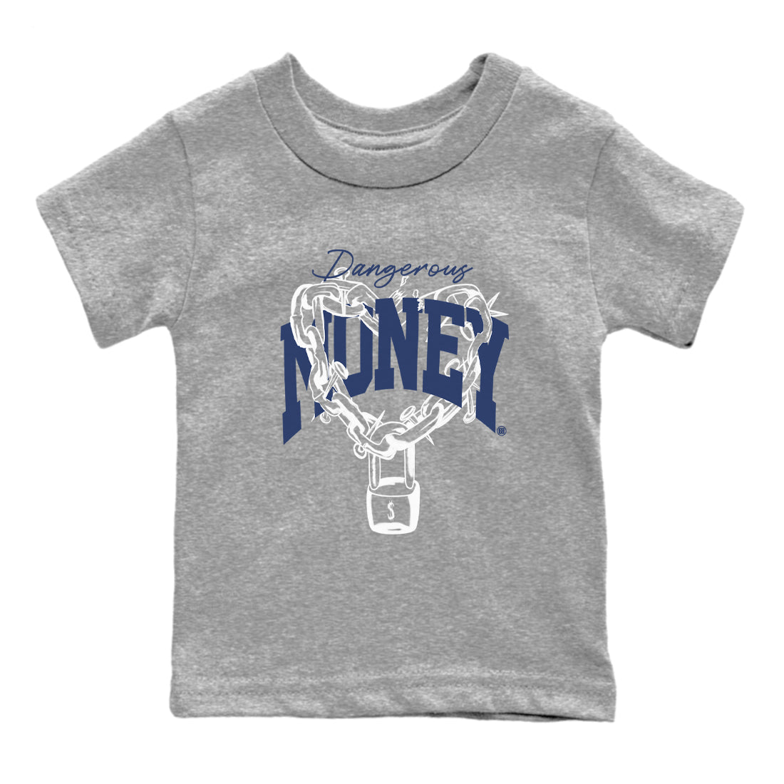 Dangerous Money snkmatch Tees Kids - Air Jordan 1 Midnight Navy