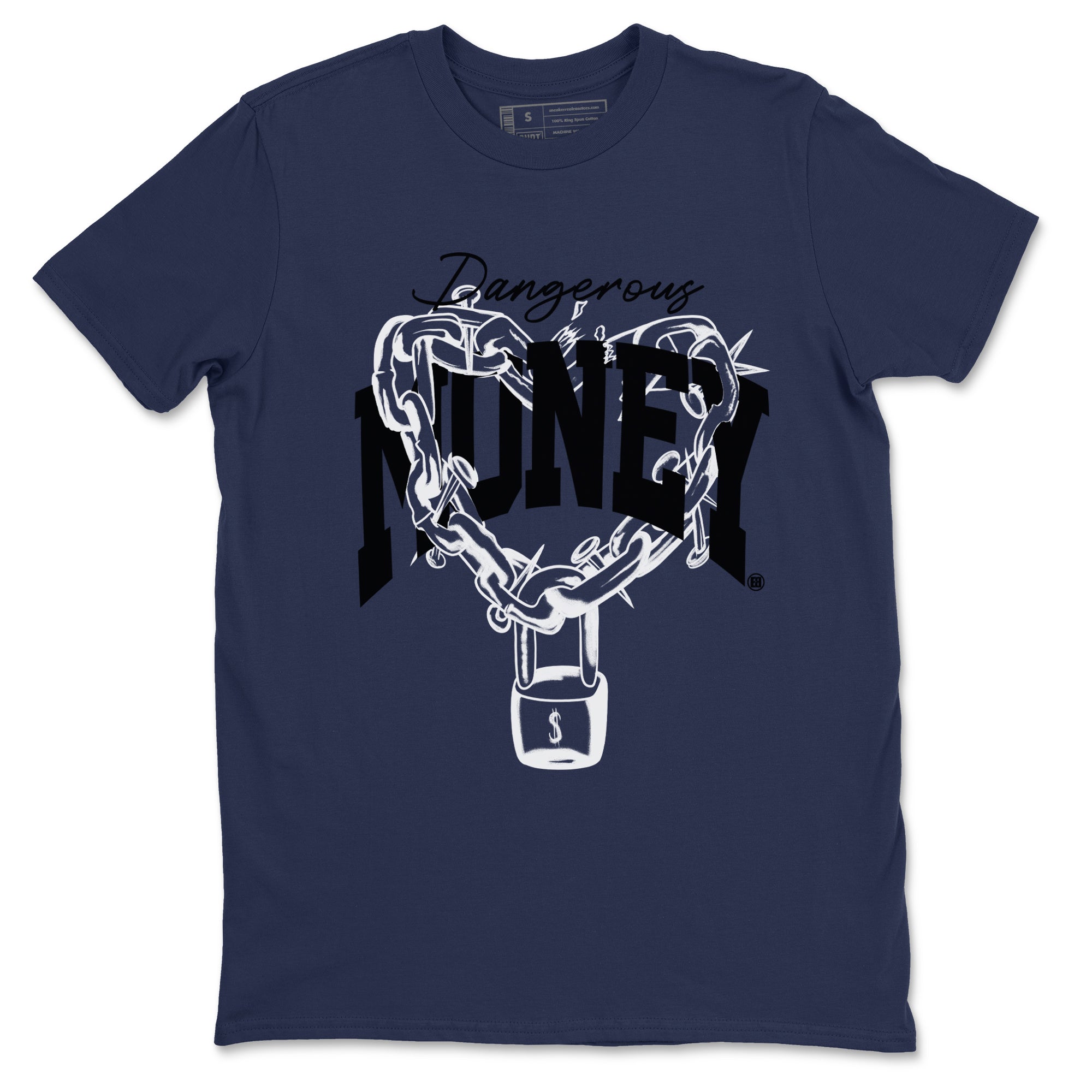 Dangerous Money snkmatch Tees - Air Jordan 1 Midnight Navy