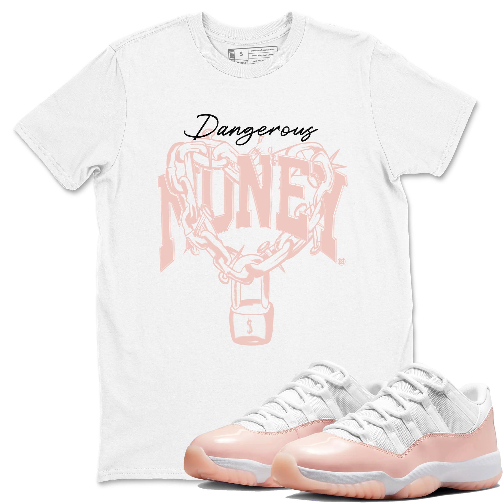 Dangerous Money snkmatch Tees - Air Jordan 11 Legend Pink