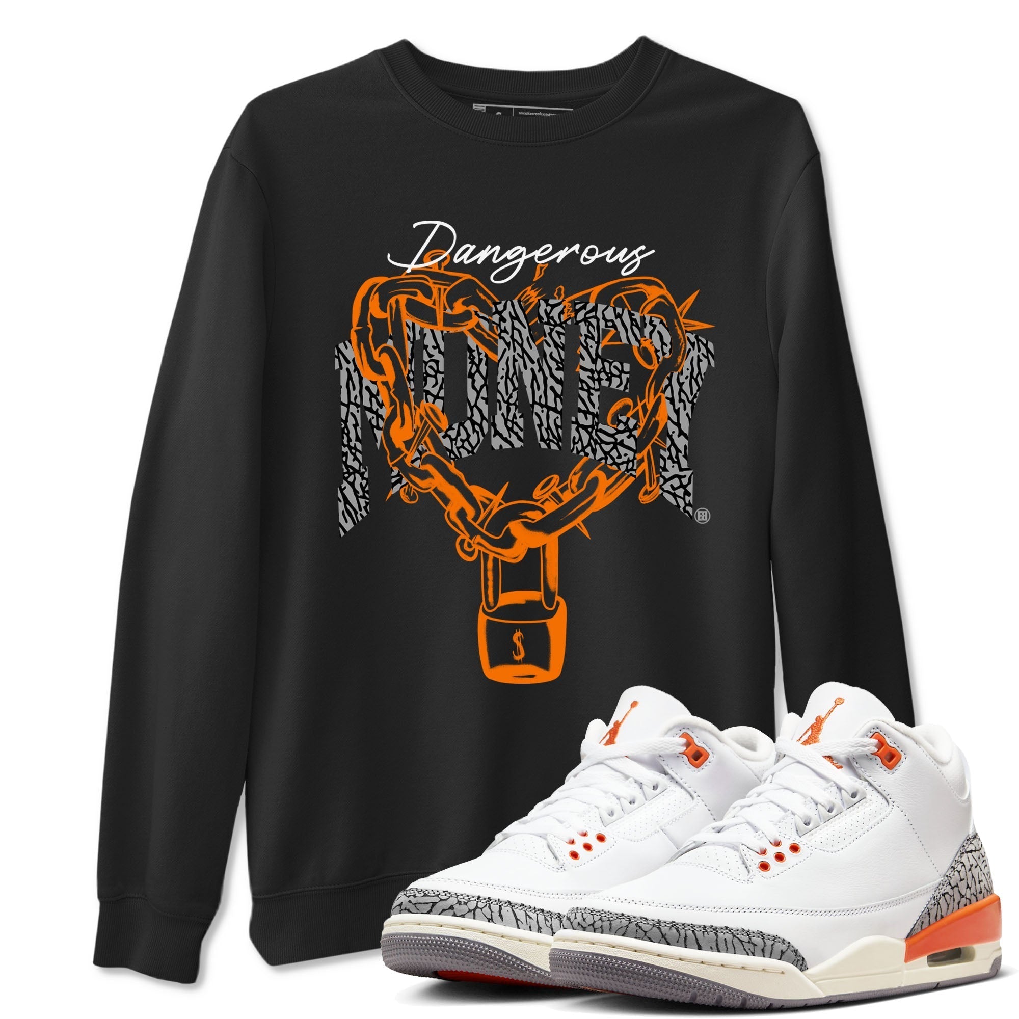 Dangerous Money snkmatch Tees - Air Jordan 3 Georgia Peach