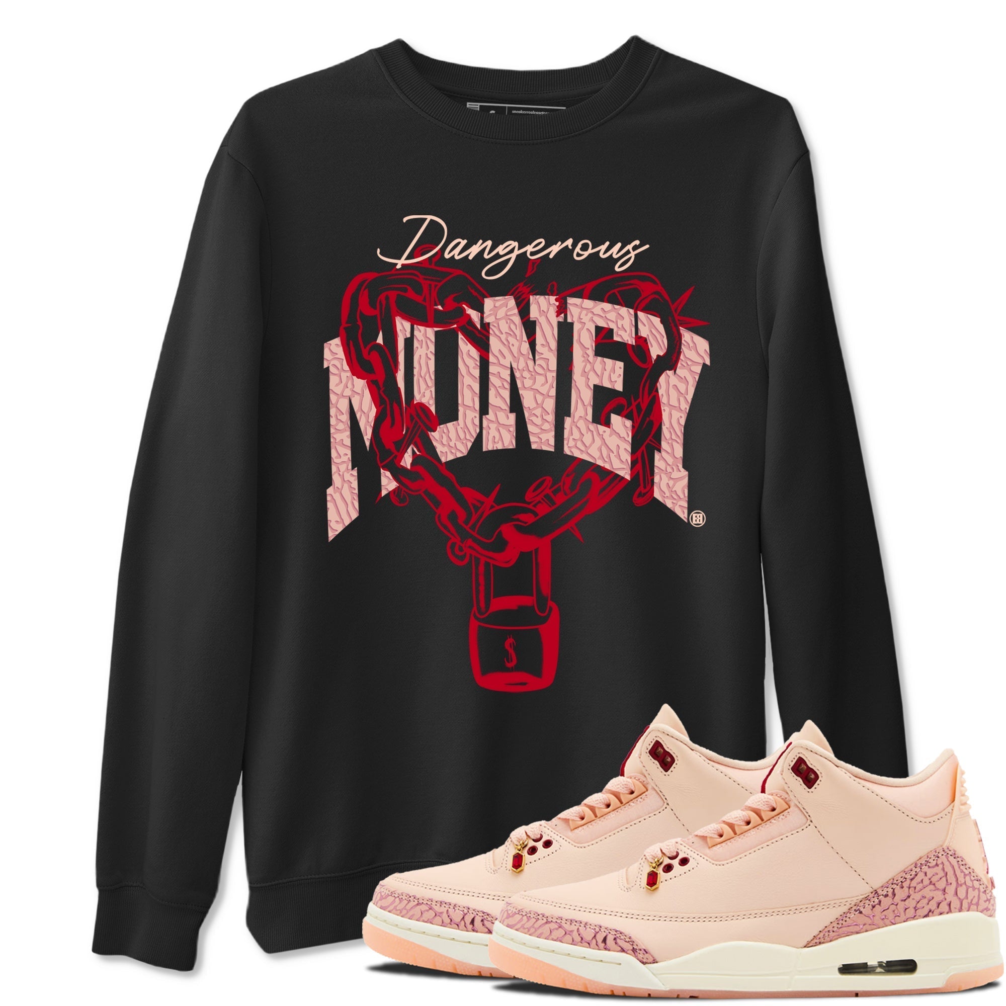 Dangerous Money snkmatch Tees - Air Jordan 3 Valentines Day