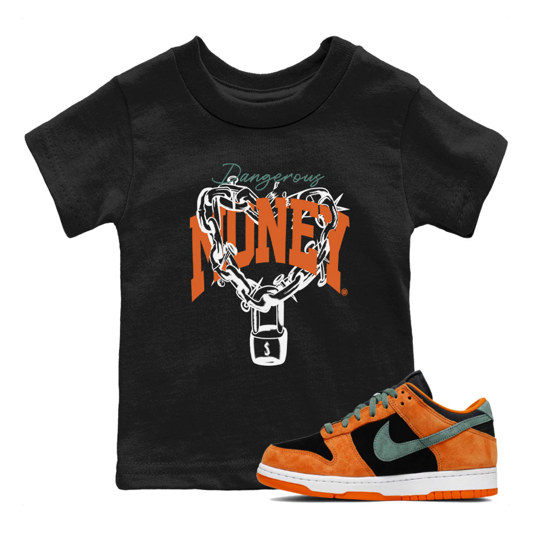 Dangerous Money snkmatch Tees Kids - Dunk Ceramic