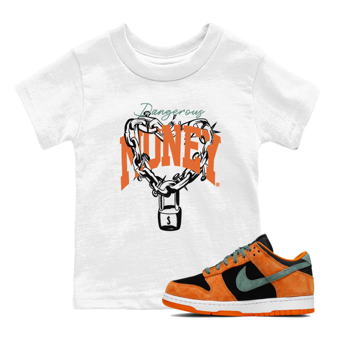 Dangerous Money snkmatch Tees Kids - Dunk Ceramic
