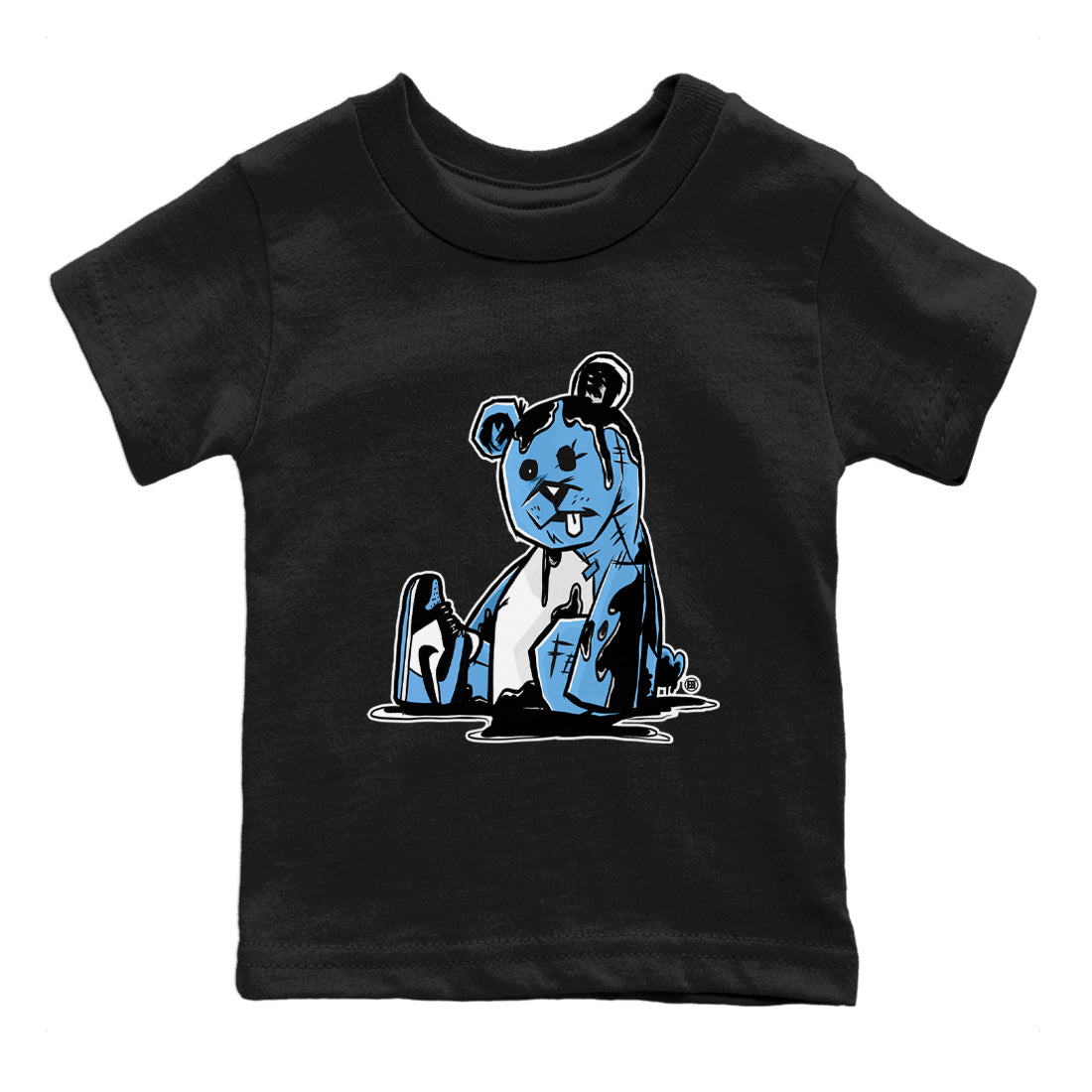 Dark Bear Kids Tops - Air Jordan 1 UNC Toe