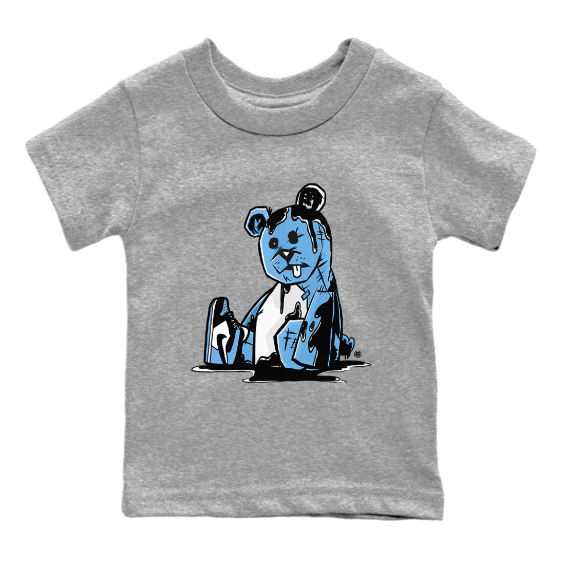 Dark Bear Kids Tops - Air Jordan 1 UNC Toe