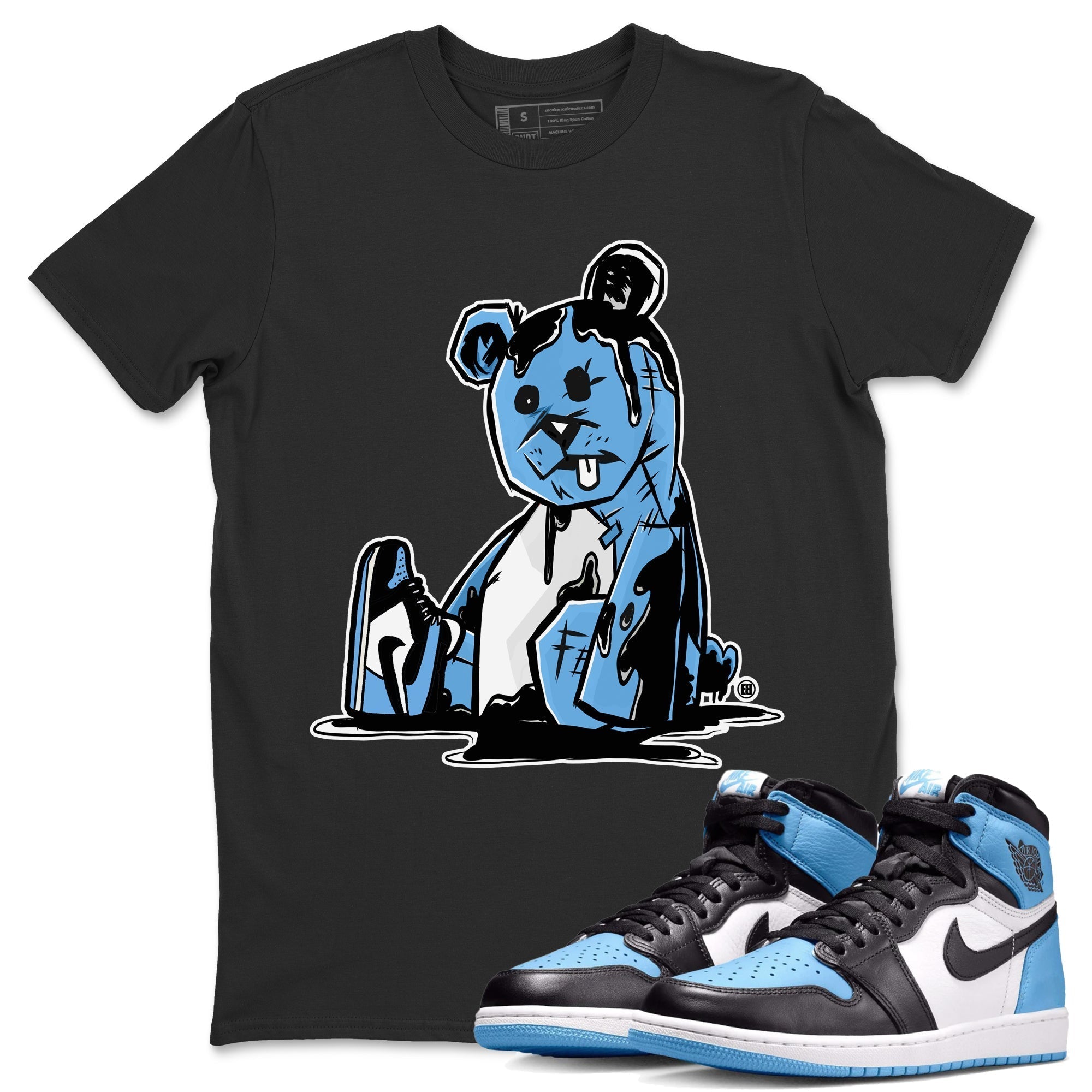 Dark Bear Unisex Tops - Air Jordan 1 UNC Toe