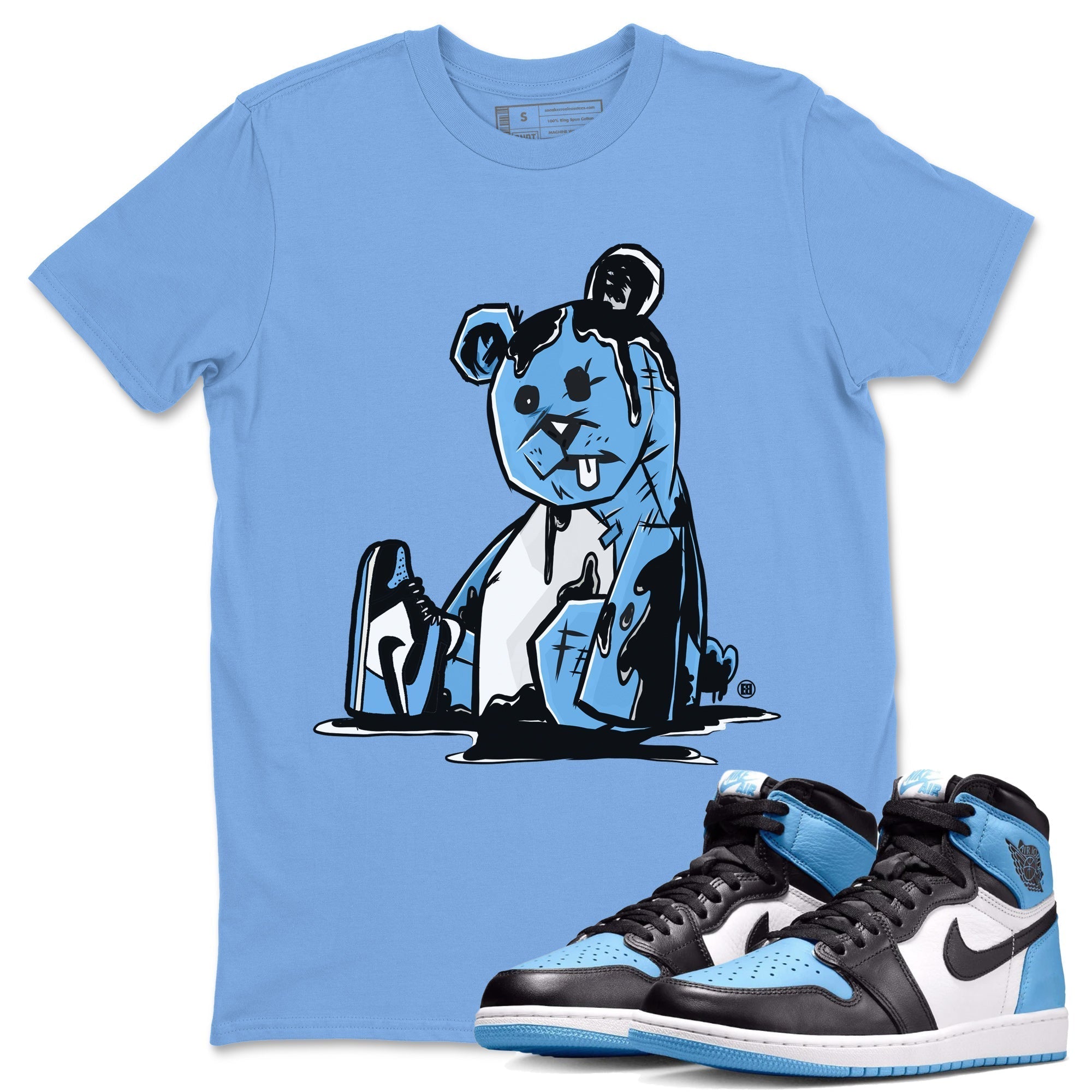Dark Bear Unisex Tops - Air Jordan 1 UNC Toe