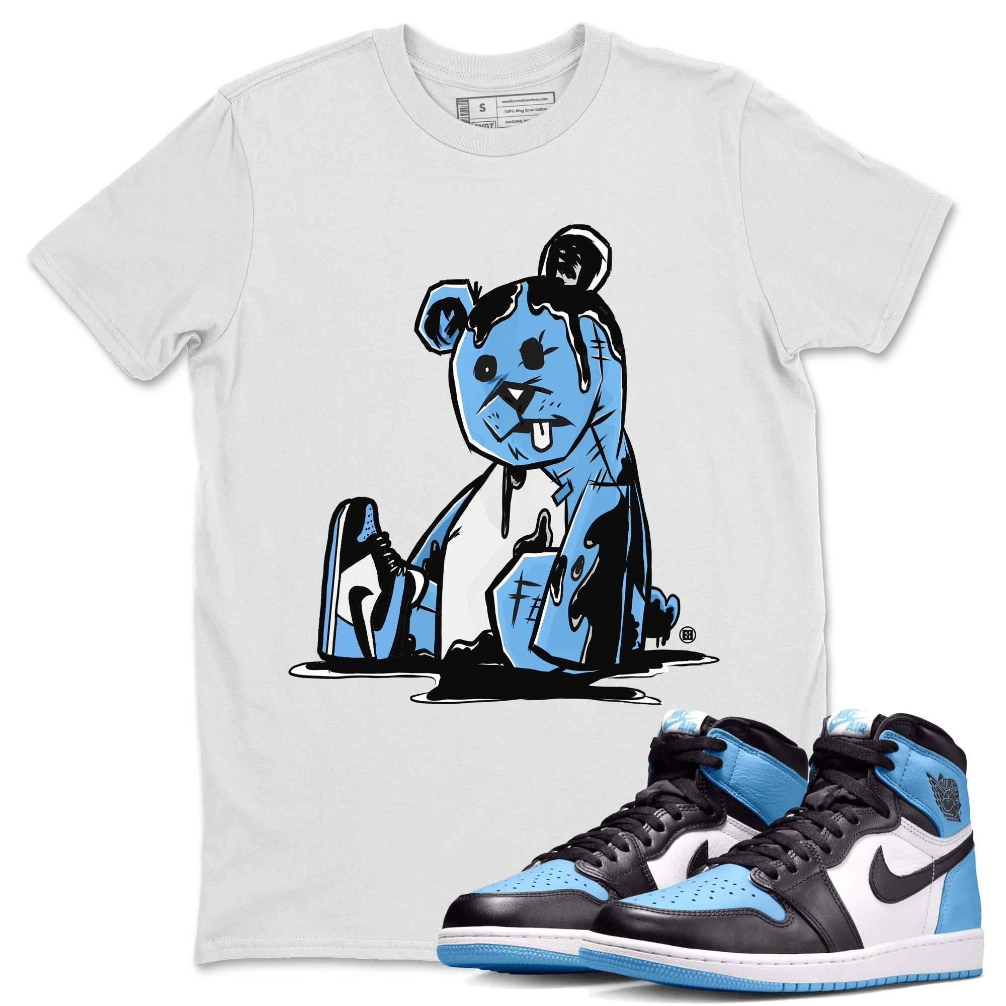 Dark Bear Unisex Tops - Air Jordan 1 UNC Toe