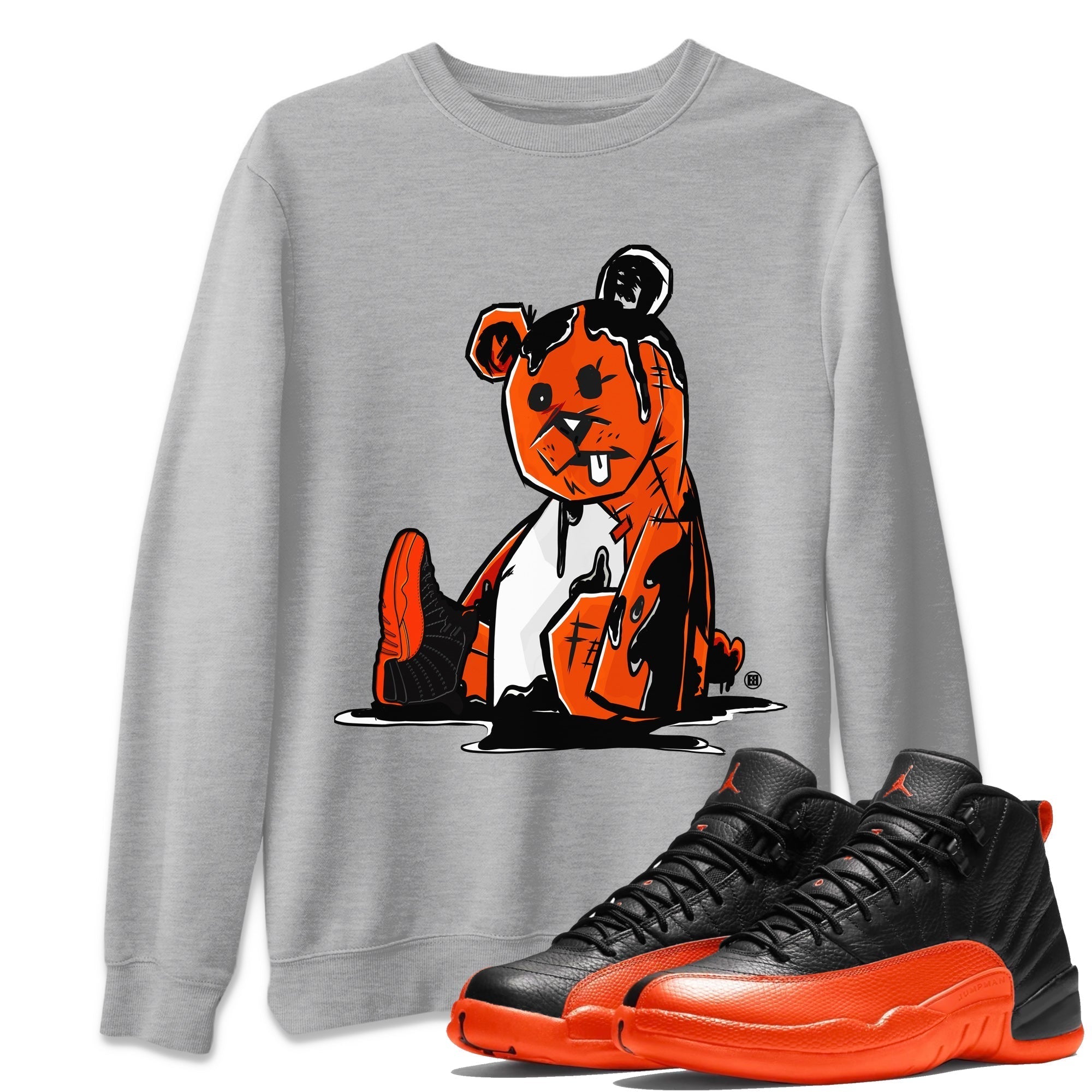 Dark Bear Unisex Tops - Air Jordan 12 Brilliant Orange