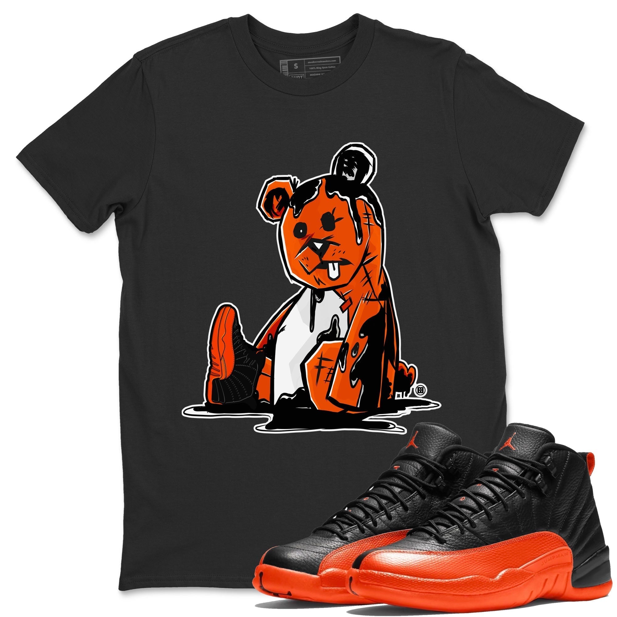 Dark Bear Unisex Tops - Air Jordan 12 Brilliant Orange