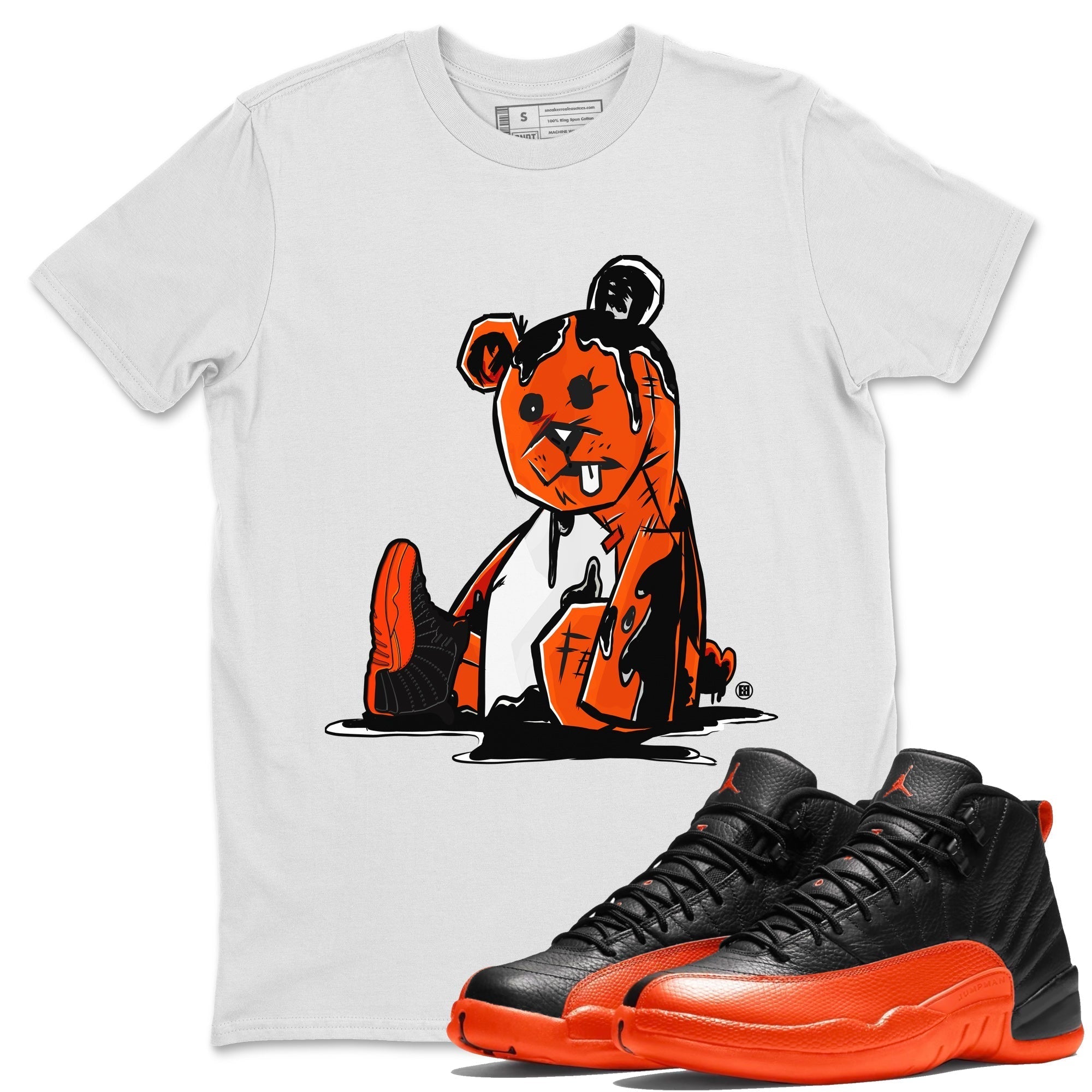 Dark Bear Unisex Tops - Air Jordan 12 Brilliant Orange