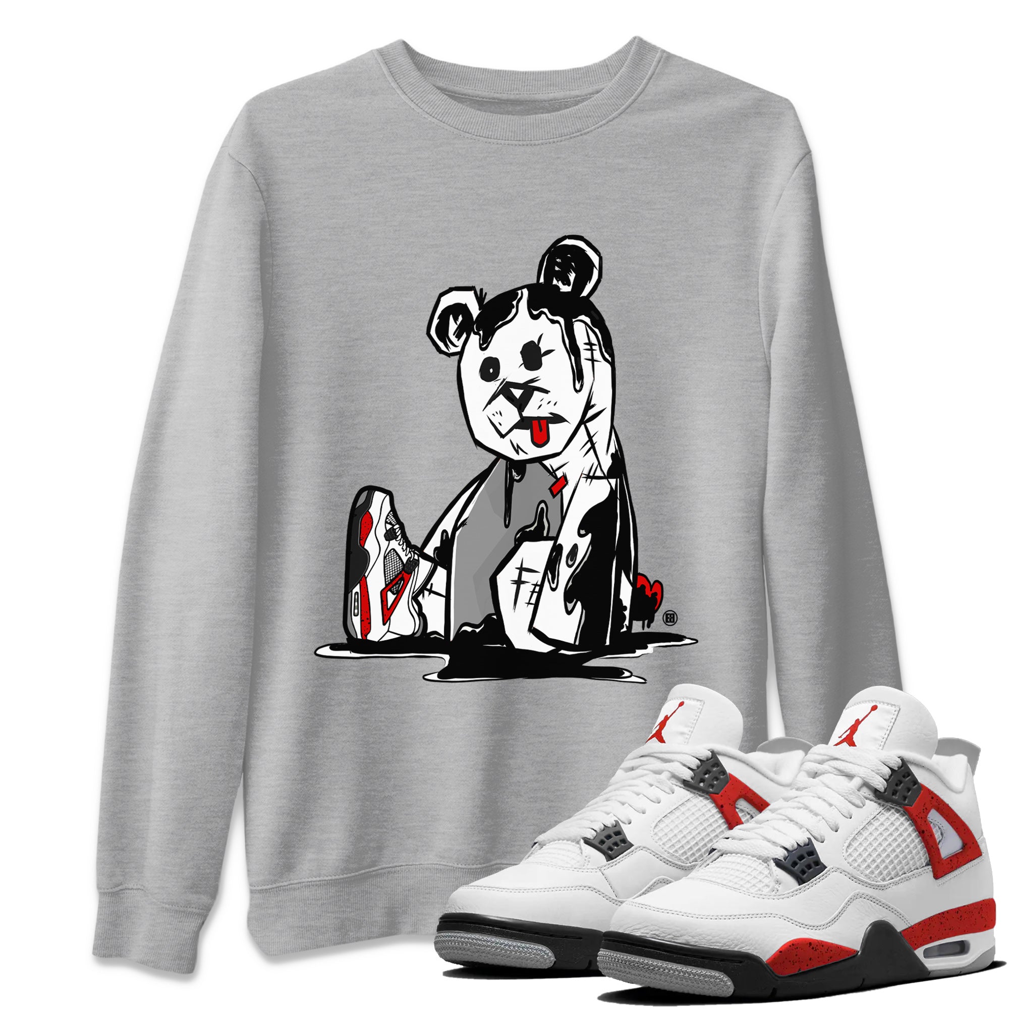 Dark Bear Unisex Tops - Air Jordan 4 Red Cement