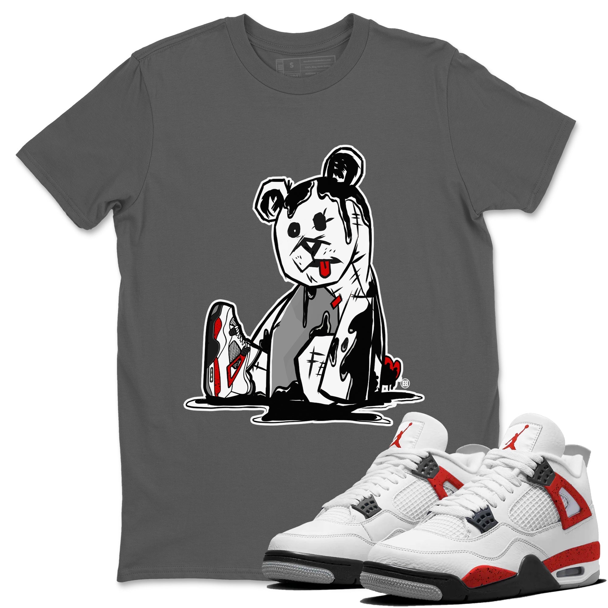 Dark Bear Unisex Tops - Air Jordan 4 Red Cement