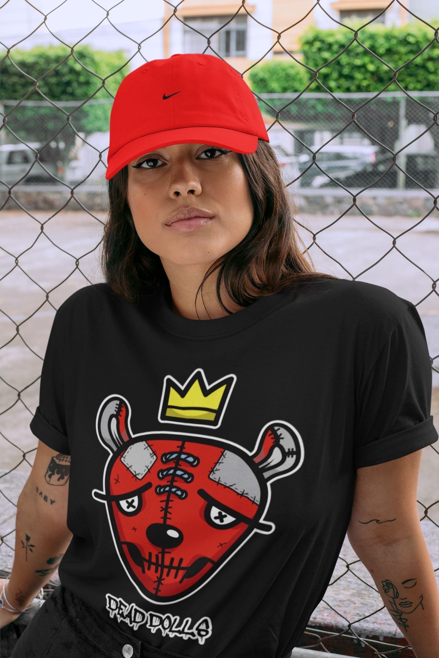 Dead Dolls Face Unisex Tops - Air Jordan 5 Raging Bull