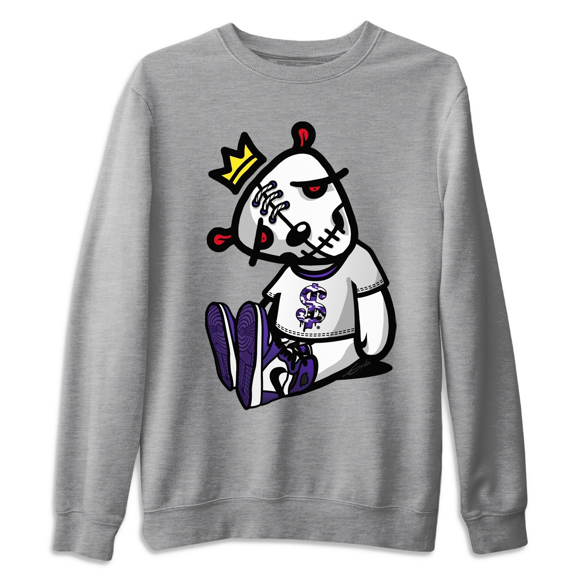 Dead Dolls Unisex Tops - Air Jordan 1 Court Purple