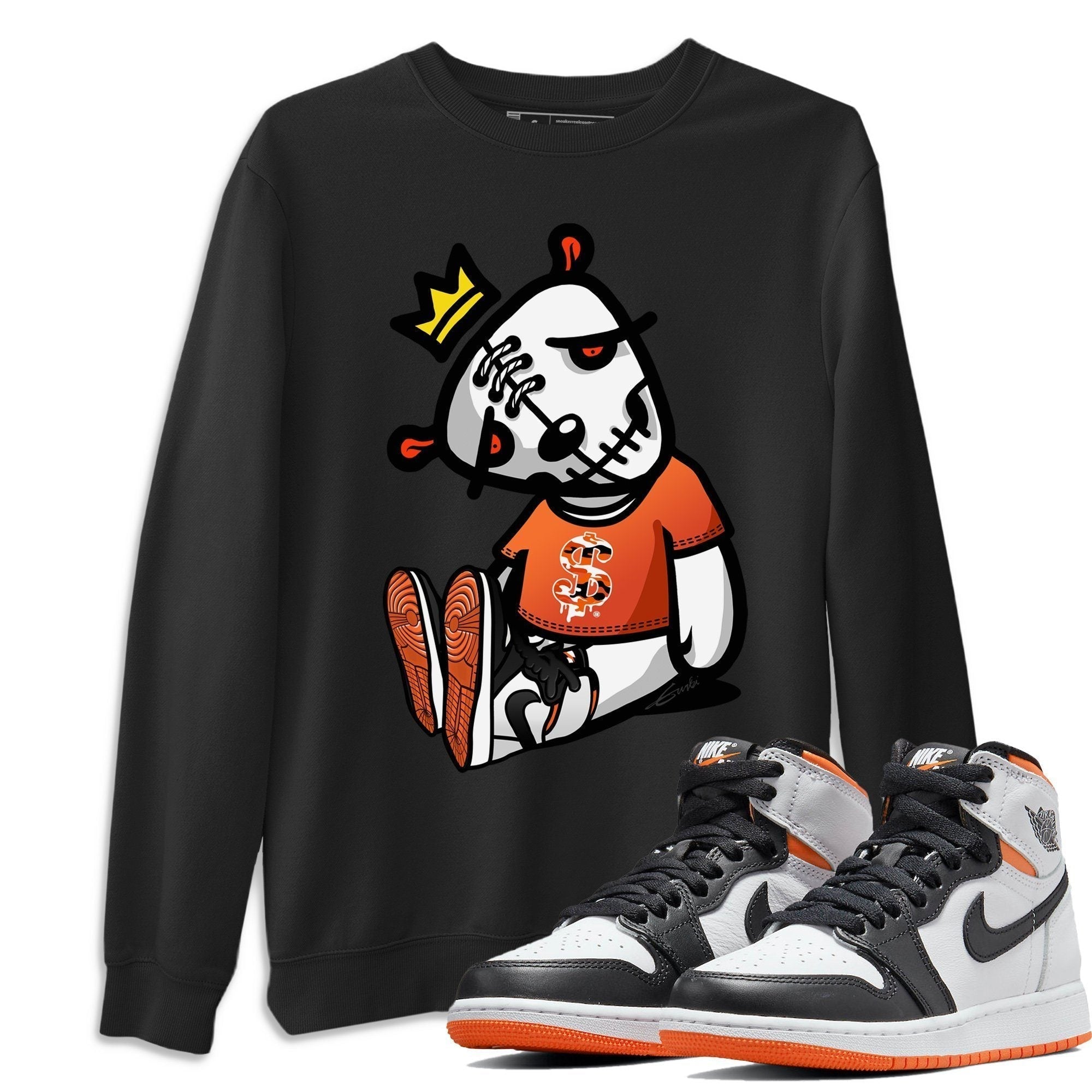 Dead Dolls Unisex Tops - Air Jordan 1 Electro Orange
