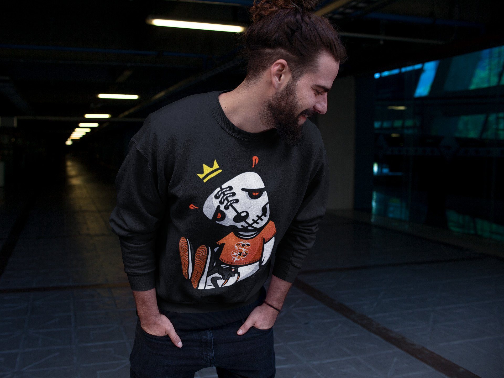 Dead Dolls Unisex Tops - Air Jordan 1 Electro Orange