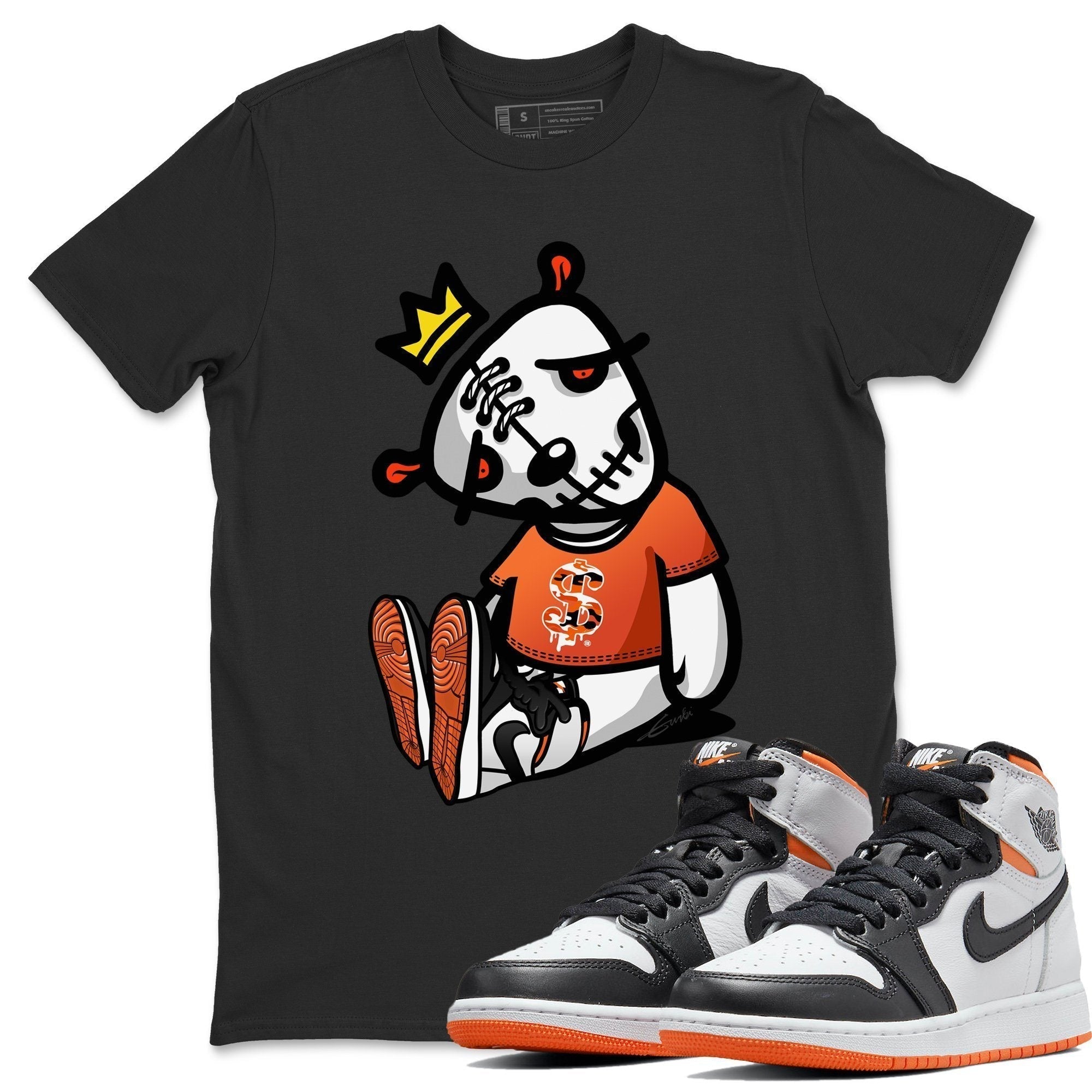 Dead Dolls Unisex Tops - Air Jordan 1 Electro Orange