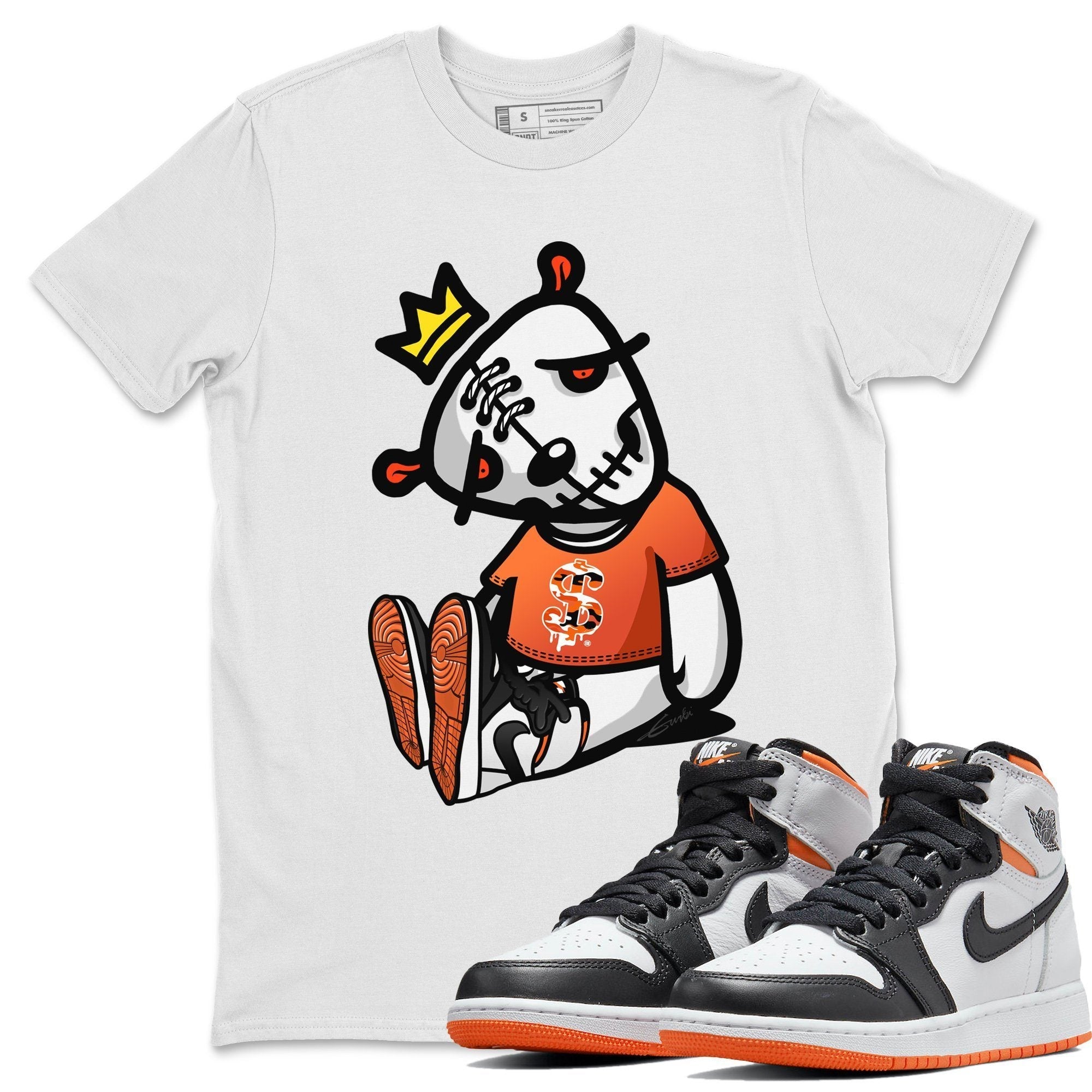 Dead Dolls Unisex Tops - Air Jordan 1 Electro Orange