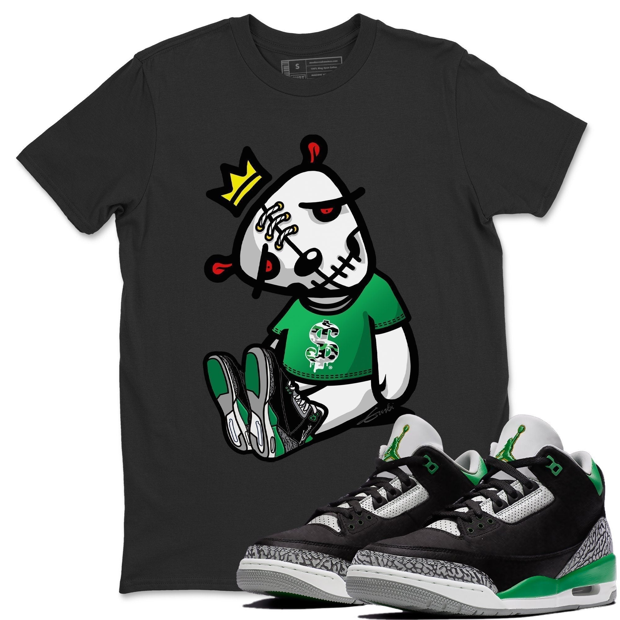 Dead Dolls Unisex Tops - Air Jordan 3 Pine Green