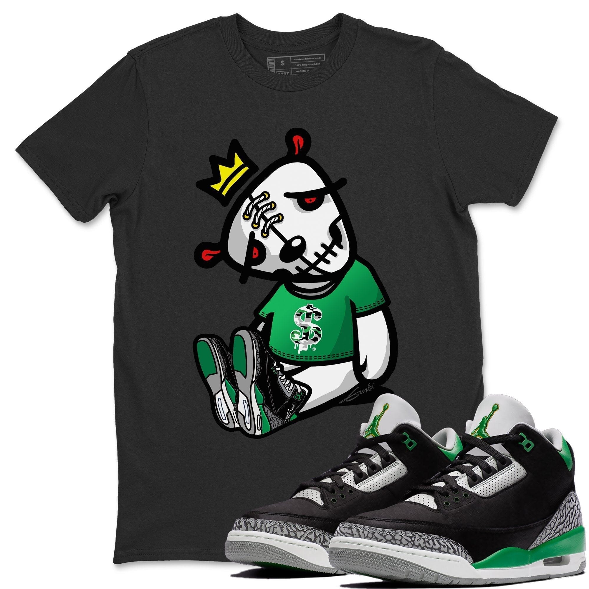 Dead Dolls Unisex Tops - Air Jordan 3 Pine Green