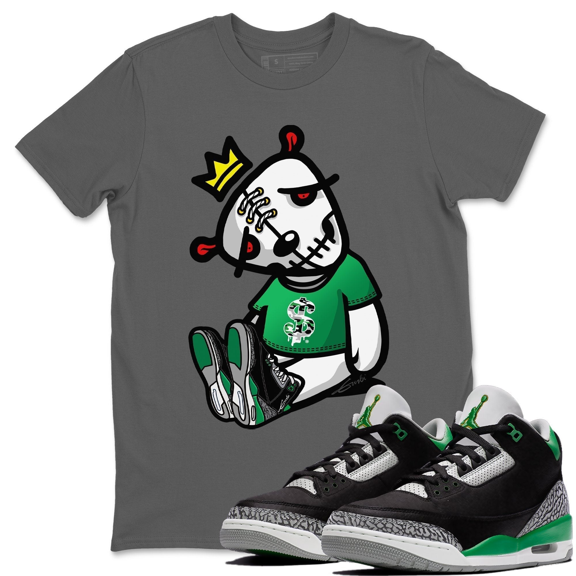 Dead Dolls Unisex Tops - Air Jordan 3 Pine Green