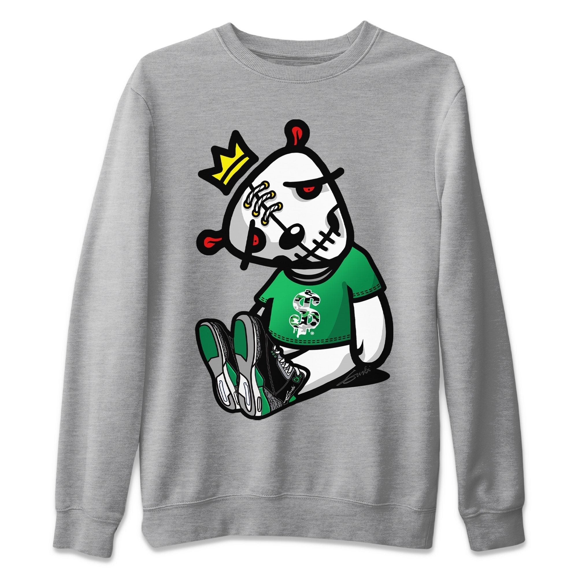 Dead Dolls Unisex Tops - Air Jordan 3 Pine Green