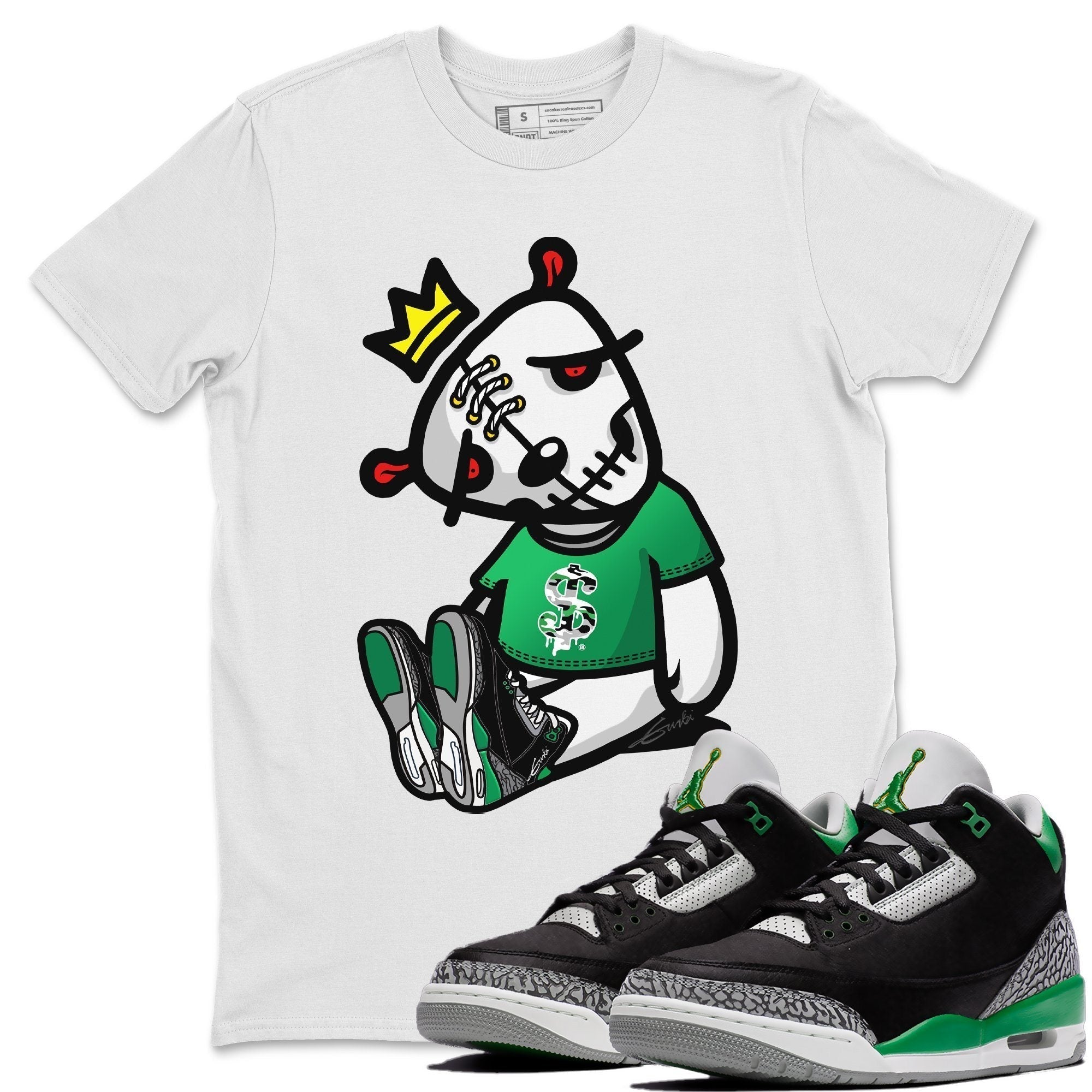 Dead Dolls Unisex Tops - Air Jordan 3 Pine Green