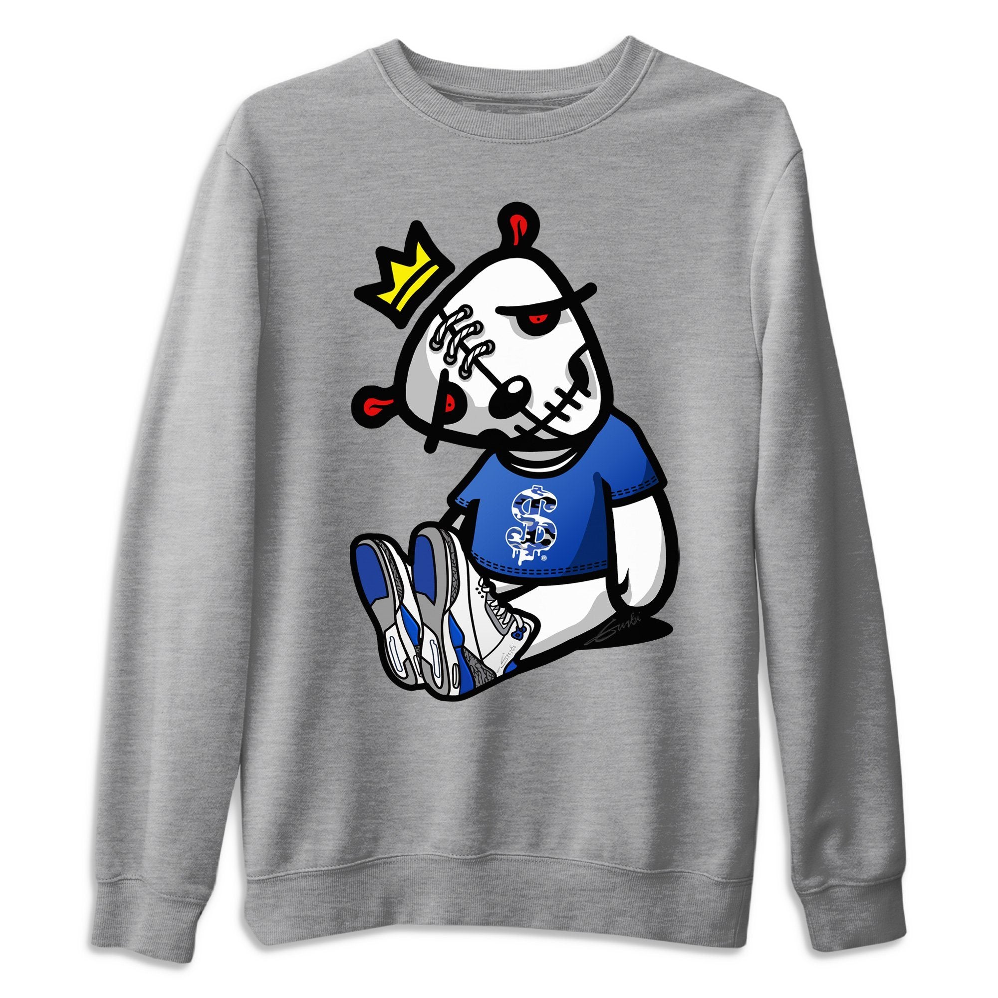 Dead Dolls Unisex Tops - Air Jordan 3 Racer Blue