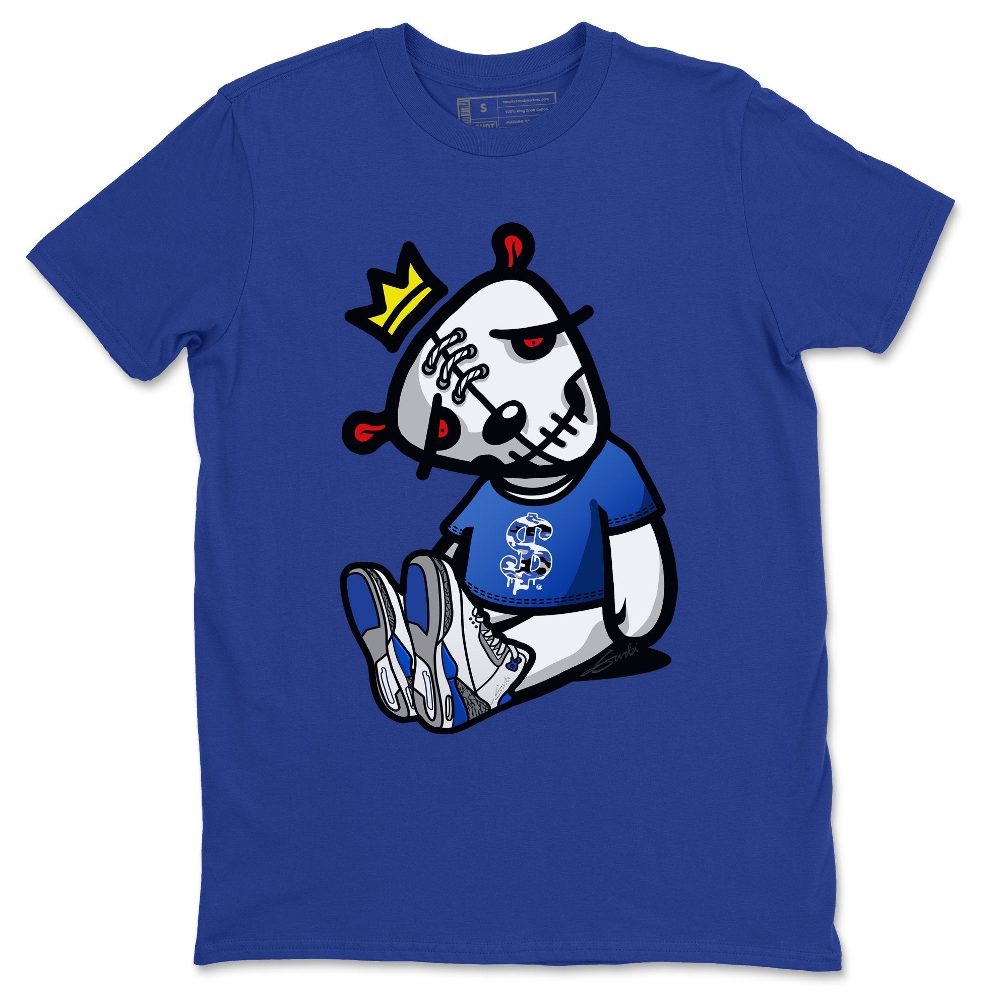 Dead Dolls Unisex Tops - Air Jordan 3 Racer Blue
