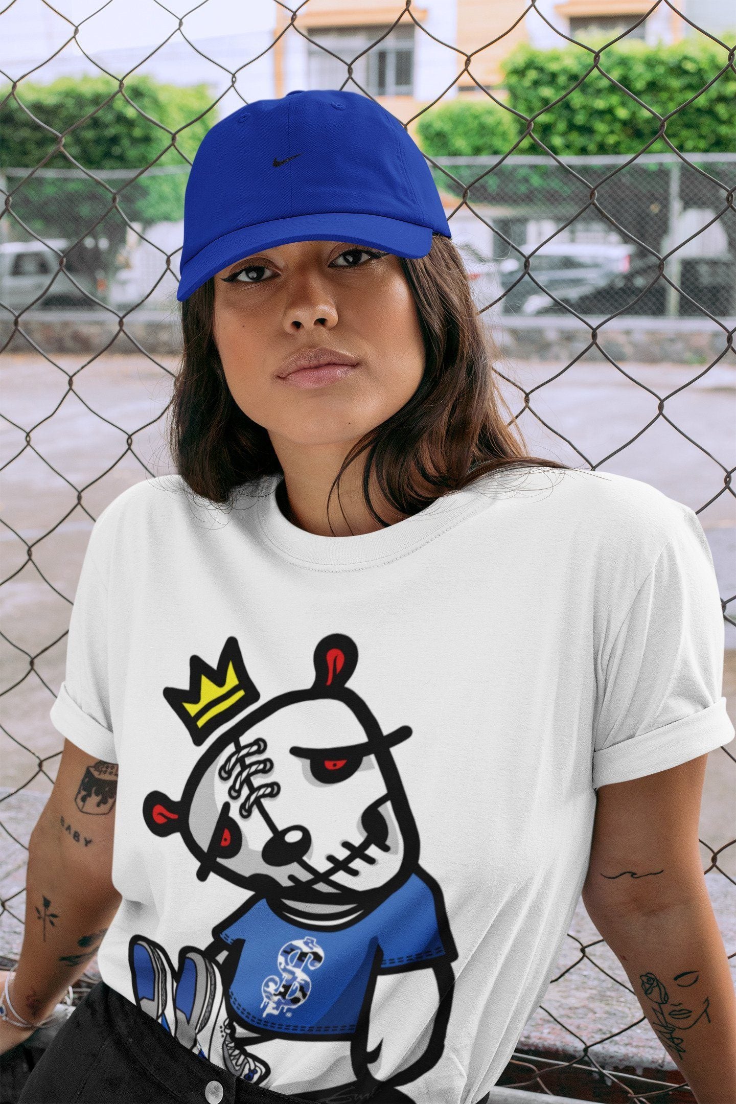 Dead Dolls Unisex Tops - Air Jordan 3 Racer Blue