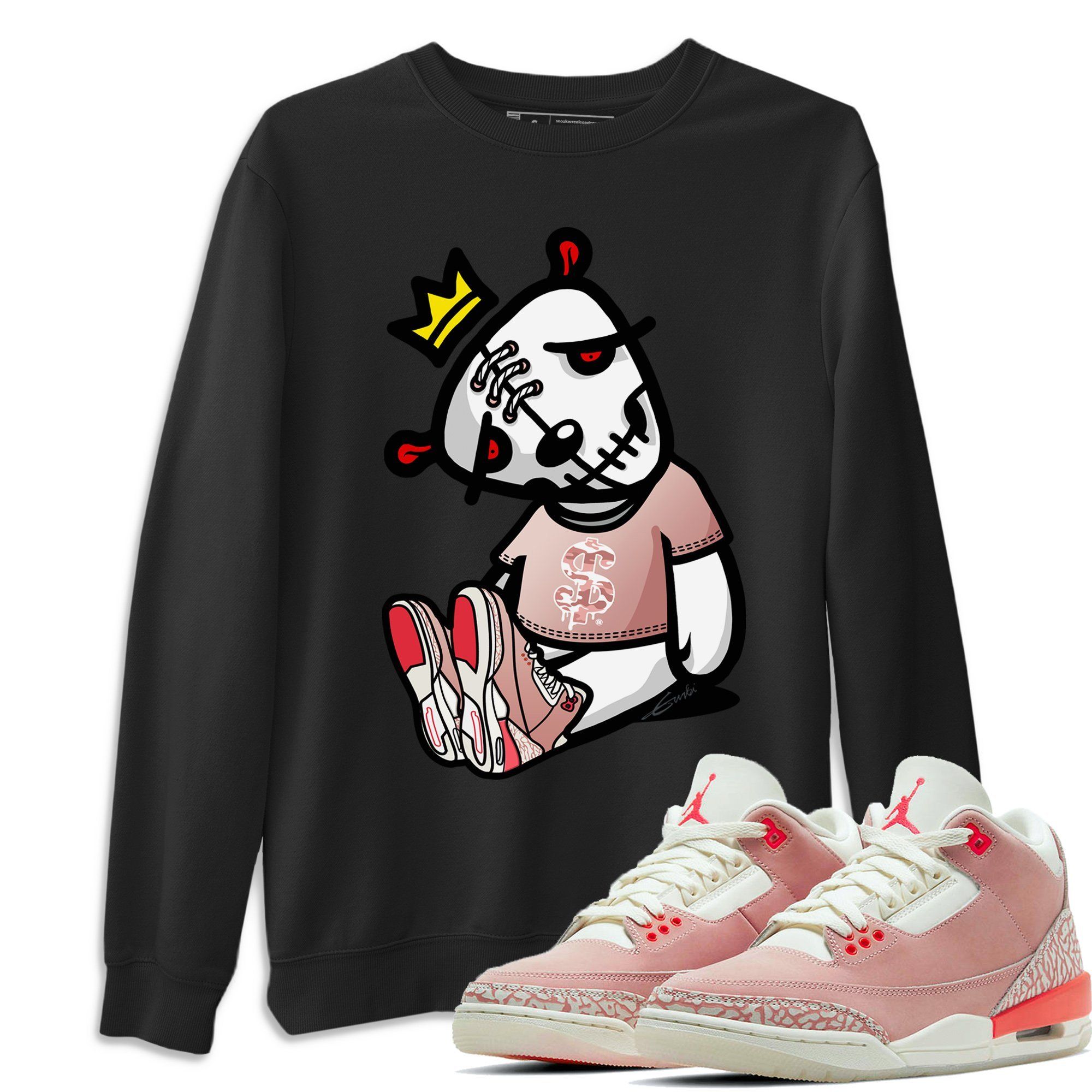 Dead Dolls Unisex Tops - Air Jordan 3 Rust Pink